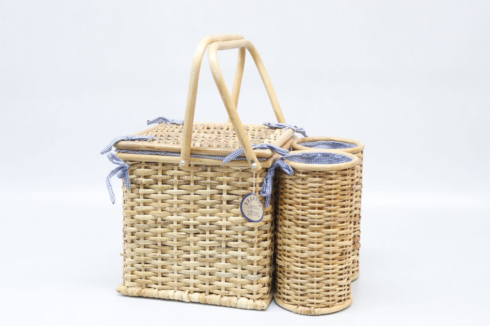 Picknickkorg med flaskställ