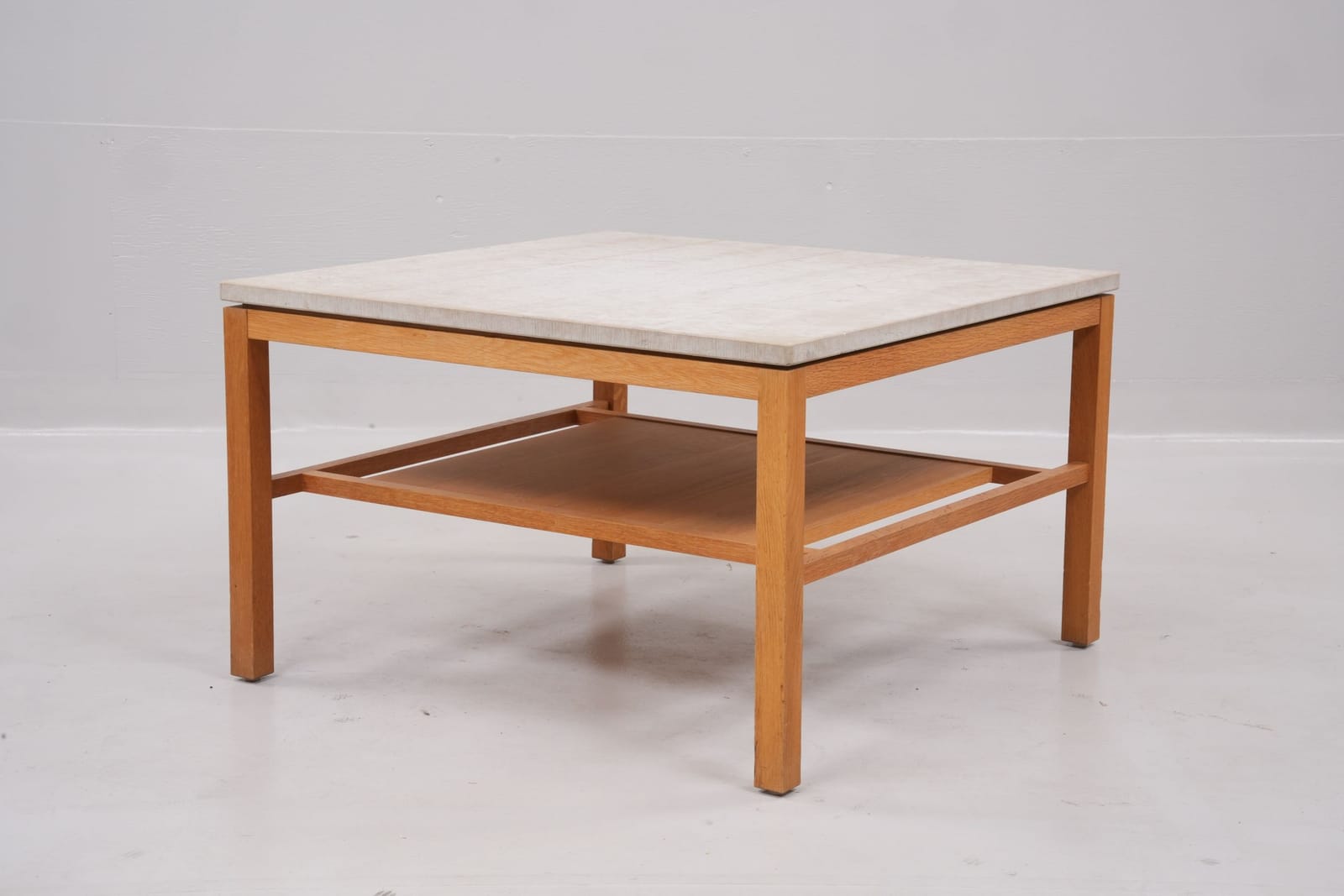 KRISTIAN ERIKSSON, soffbord med kalkstensskiva, "Hejnum", G.A.D, Gotland, 2000-tal