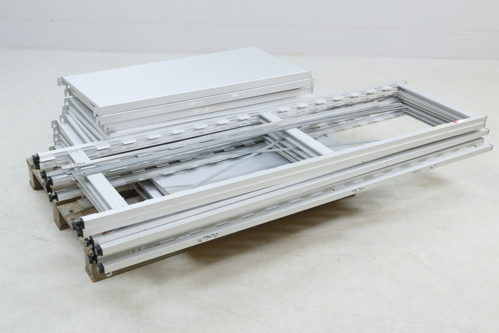 Hyllsystem, aluminium