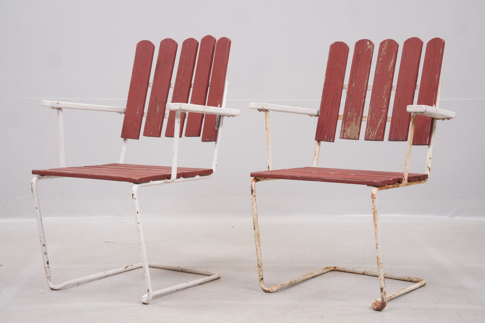 ARTUR LINDQVIST (1897–1983), stolar, 2 st, "A2", Grythyttan Stålmöbler, 1900-talets mitt