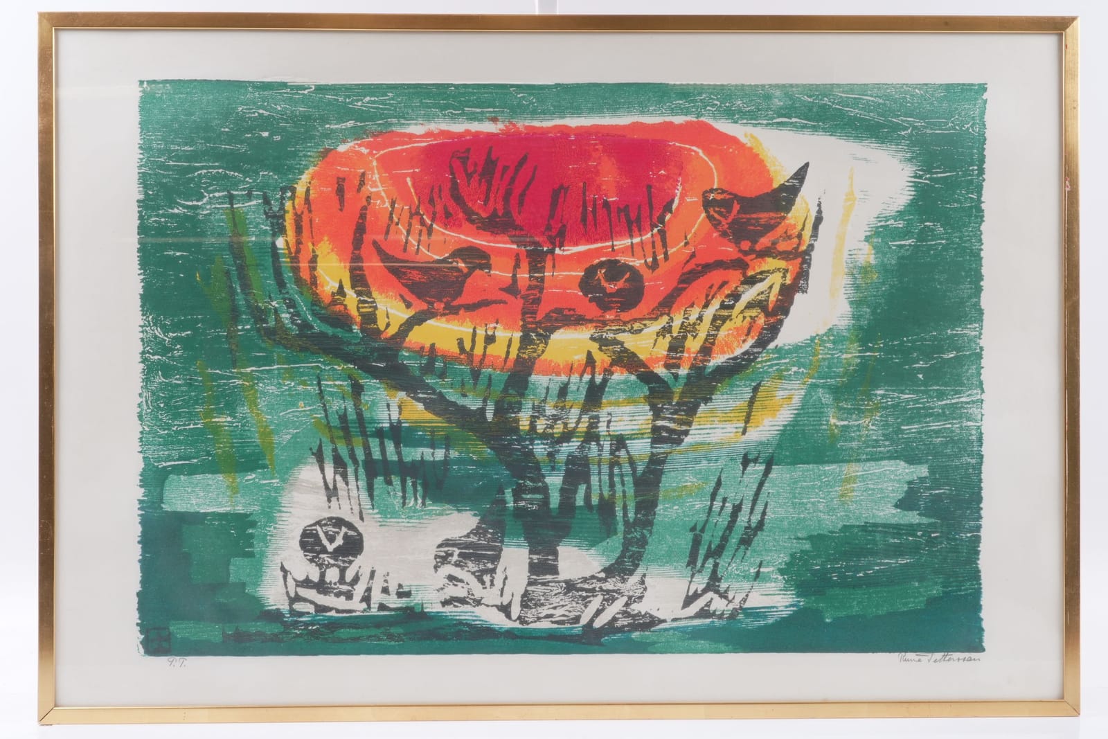 RUNE PETTERSSON (1918-1999), färgträsnitt