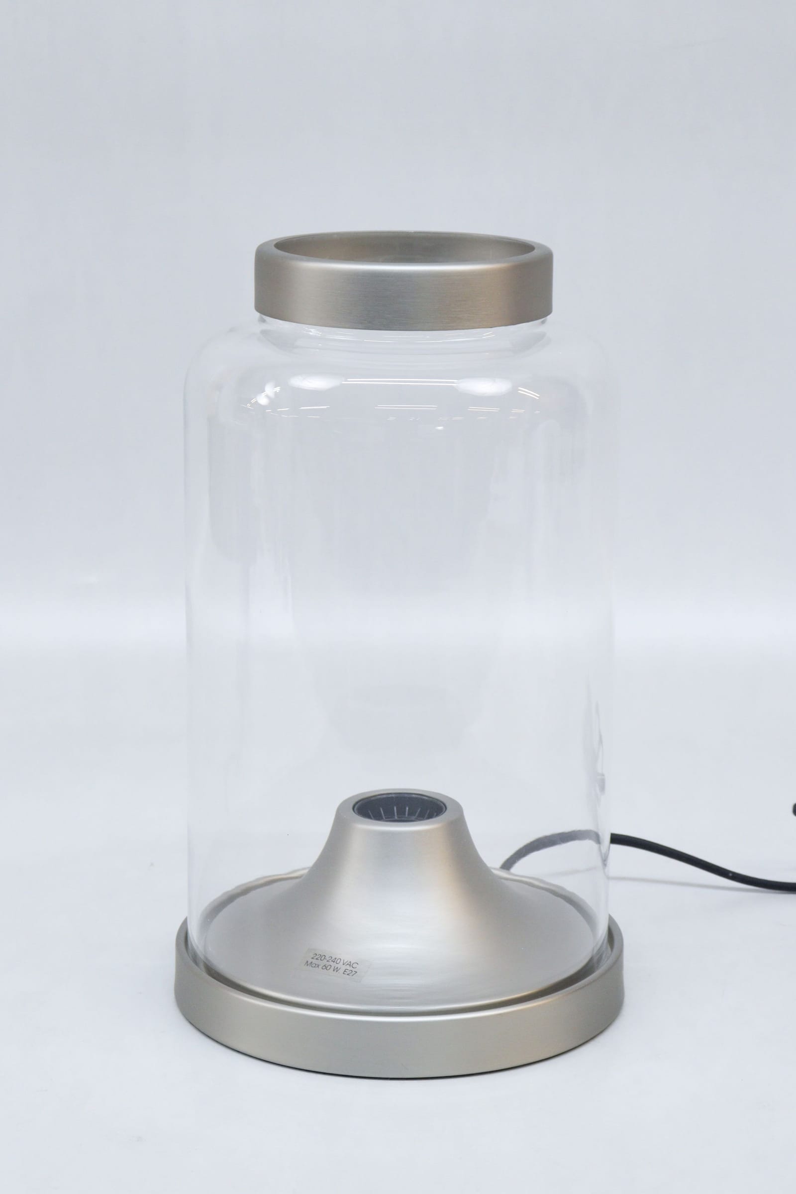 Bordslampa, glas och metall, North Light