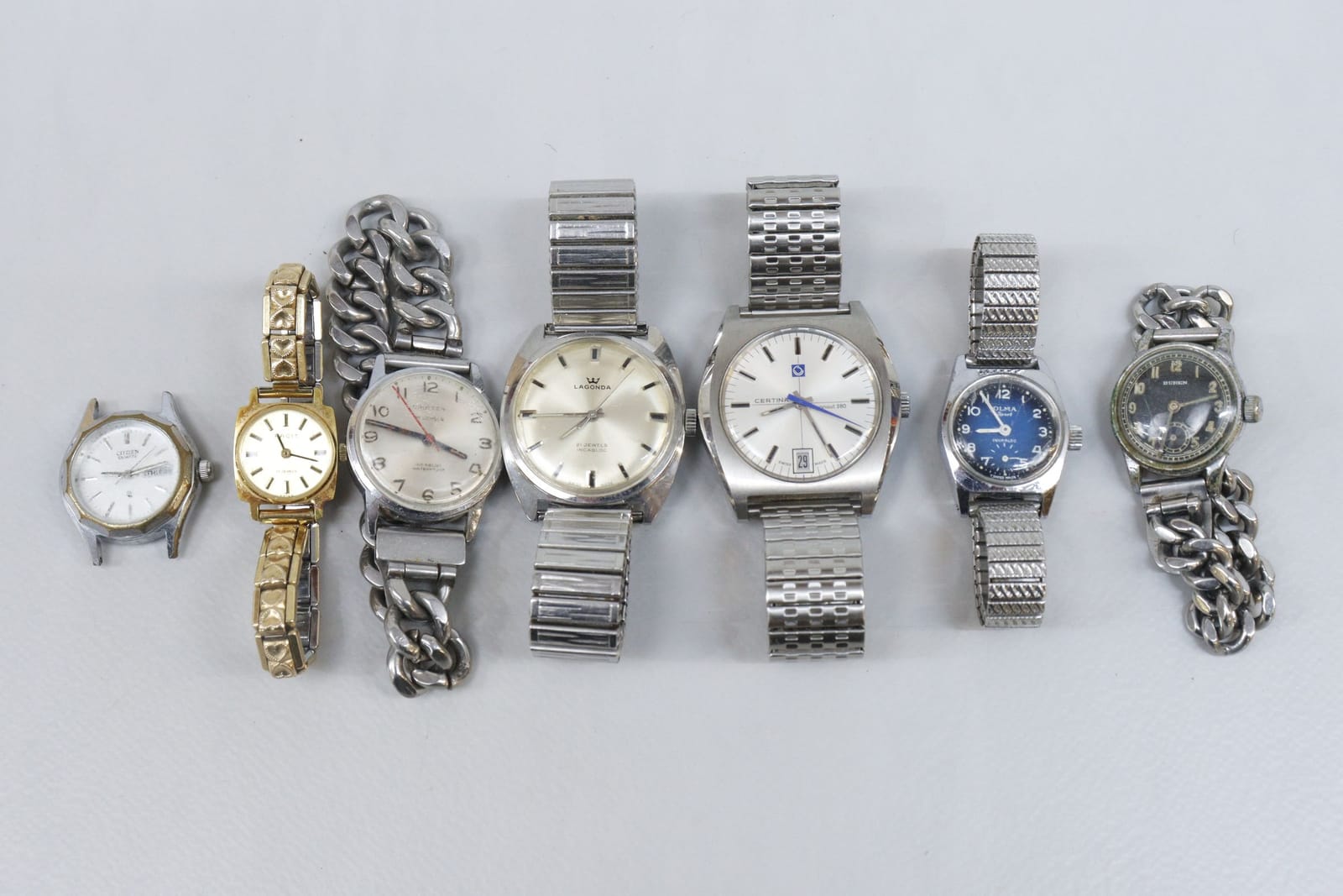 Armbandsur, 7st, bla Citizen och Fazit