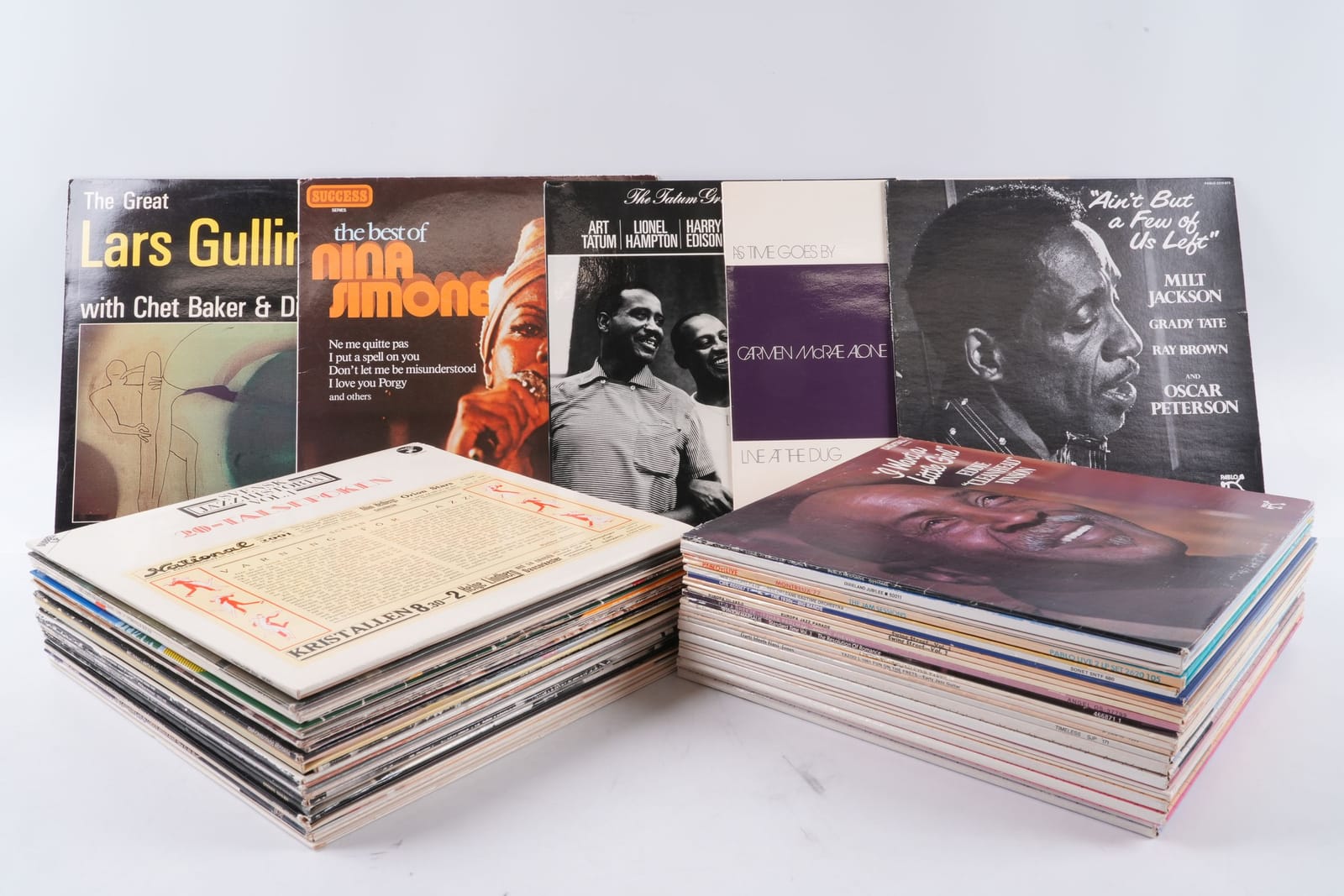 PARTI med LP-SKIVOR, Jazz, bl.a. Nina Simone, Lars Gullin, Ella Fitzgerald