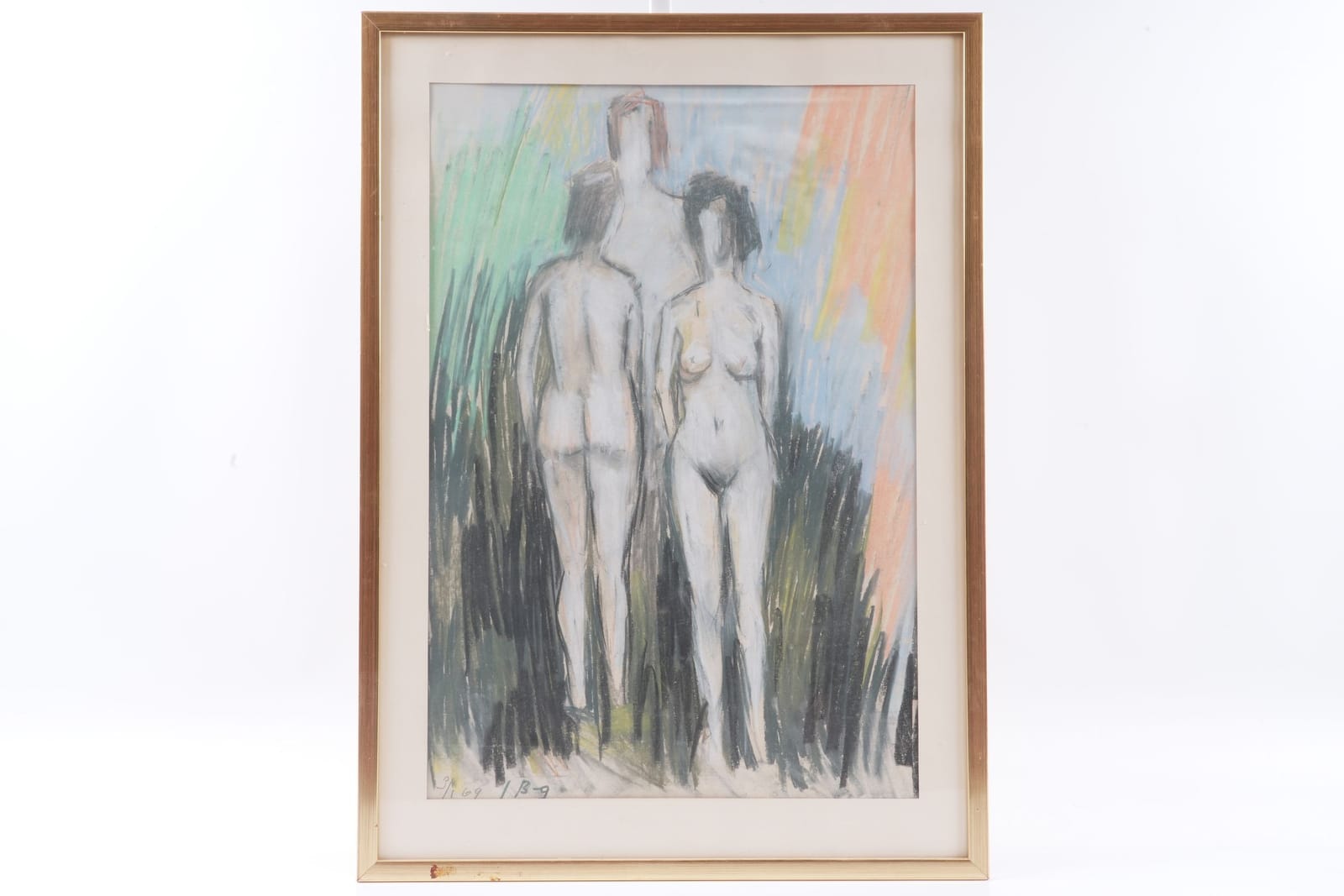 IWAN BROBERG, (1887-1975), pastell på papper