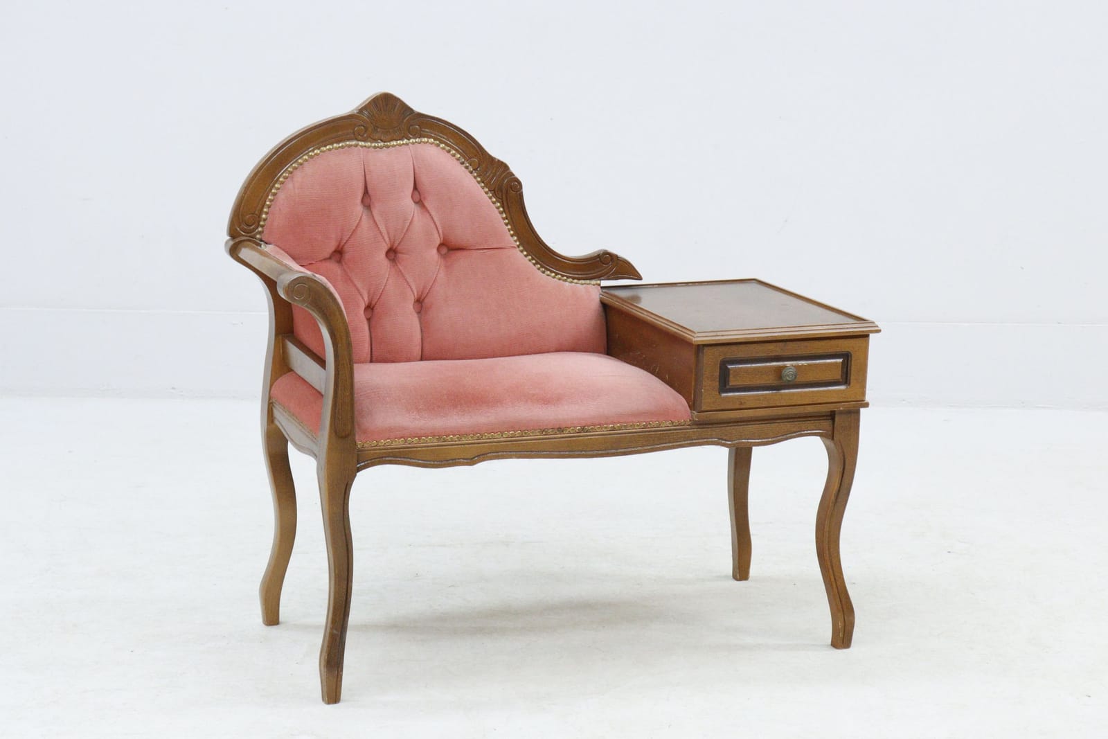 Hallmöbel, rosa plysch