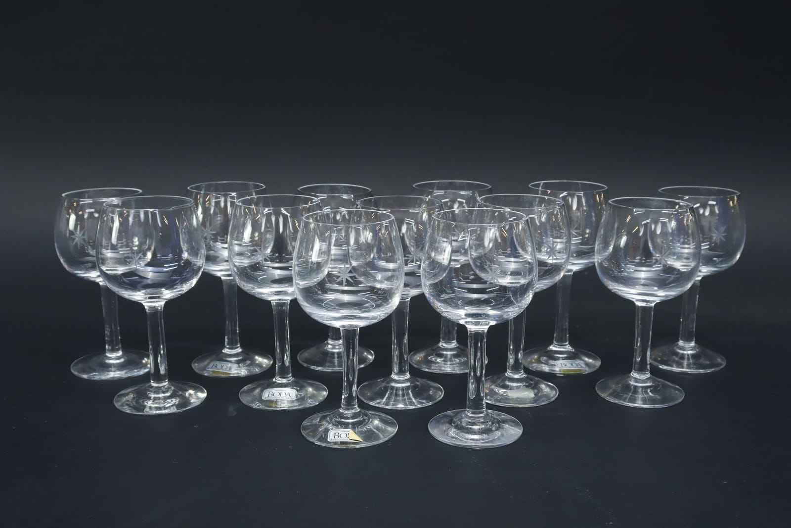 Lilkörglas, 13st, Signe Persson Melin "Bouquet", Boda