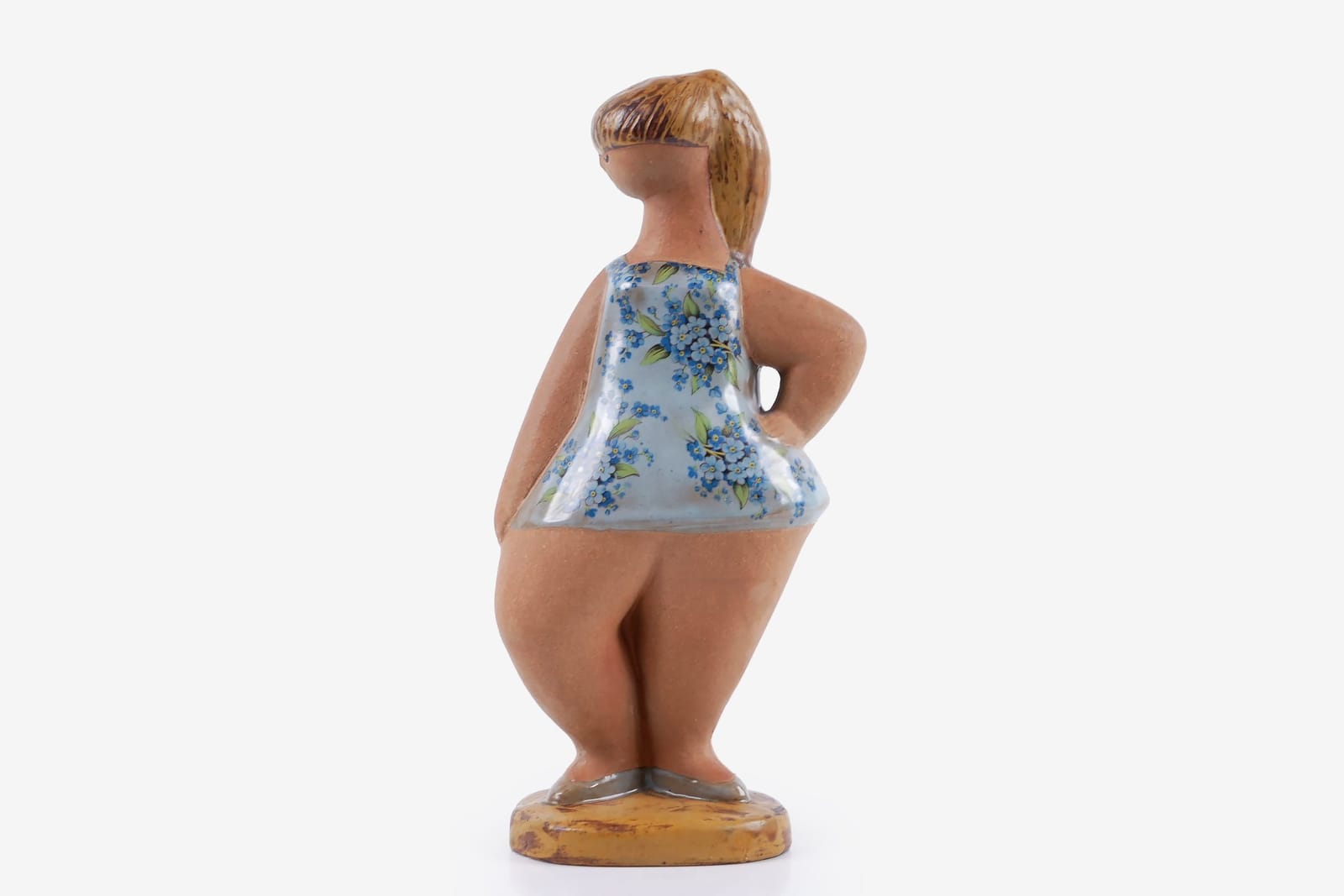 LISA LARSON (1931-2024), figurin, "Dora", cromotryck, ur serien ABC-flickor, Gustavsberg