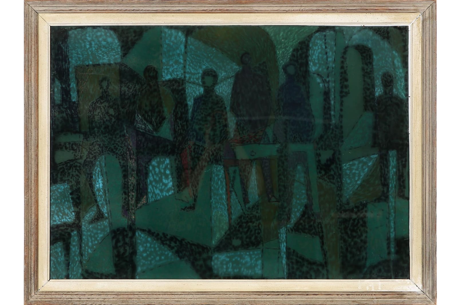 INGMAR MELKER-MELKERSSON (1918), pastell, komposition