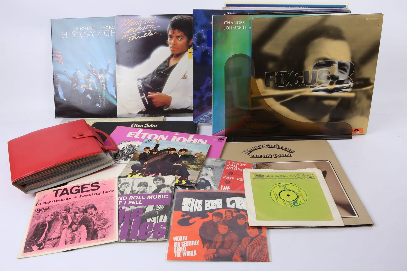 LP-SKIVOR samt EP/SINGLAR, bl.a. Beatles, Tages, Deep Purple