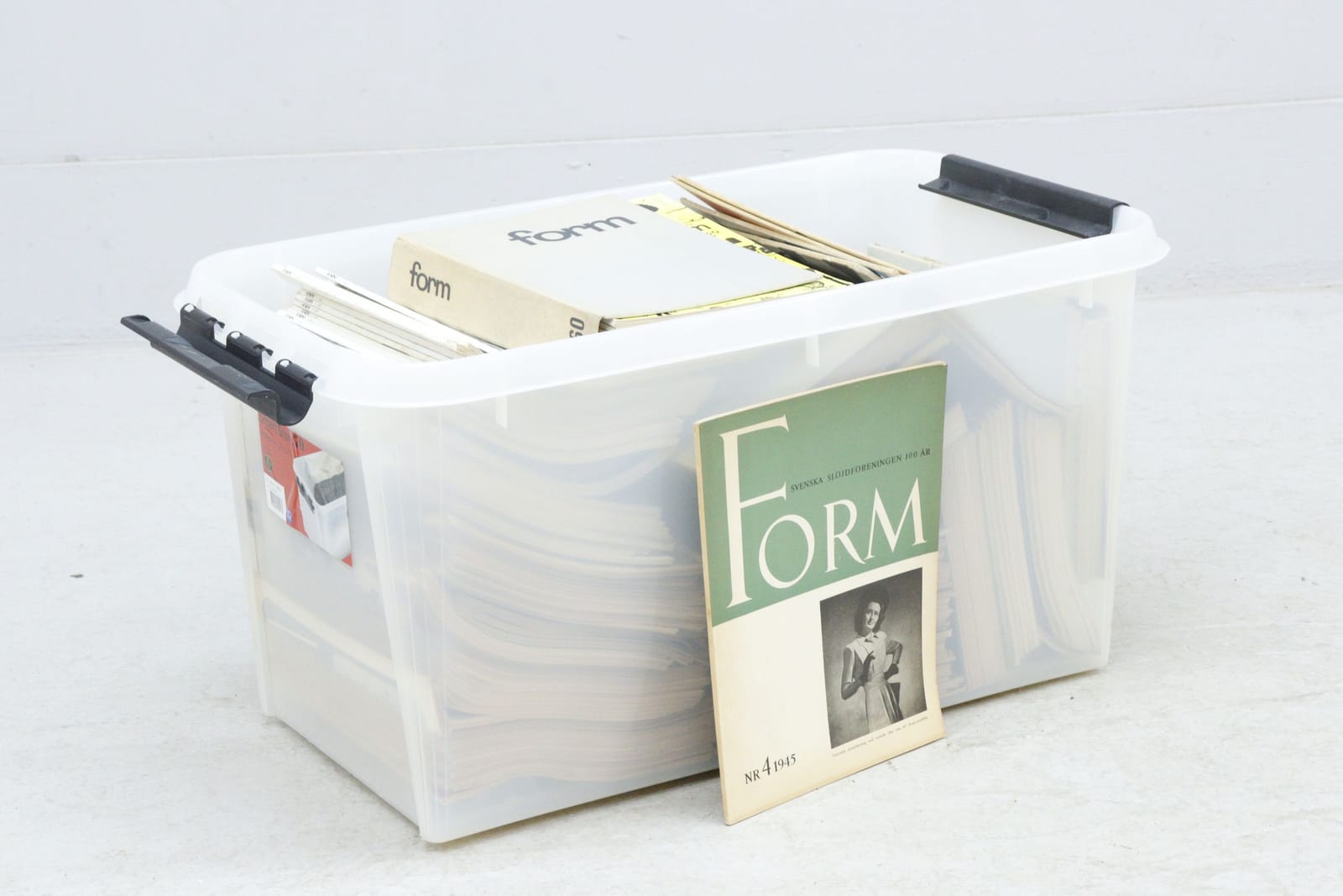 Parti tidningar, Form, 1940-60-tal