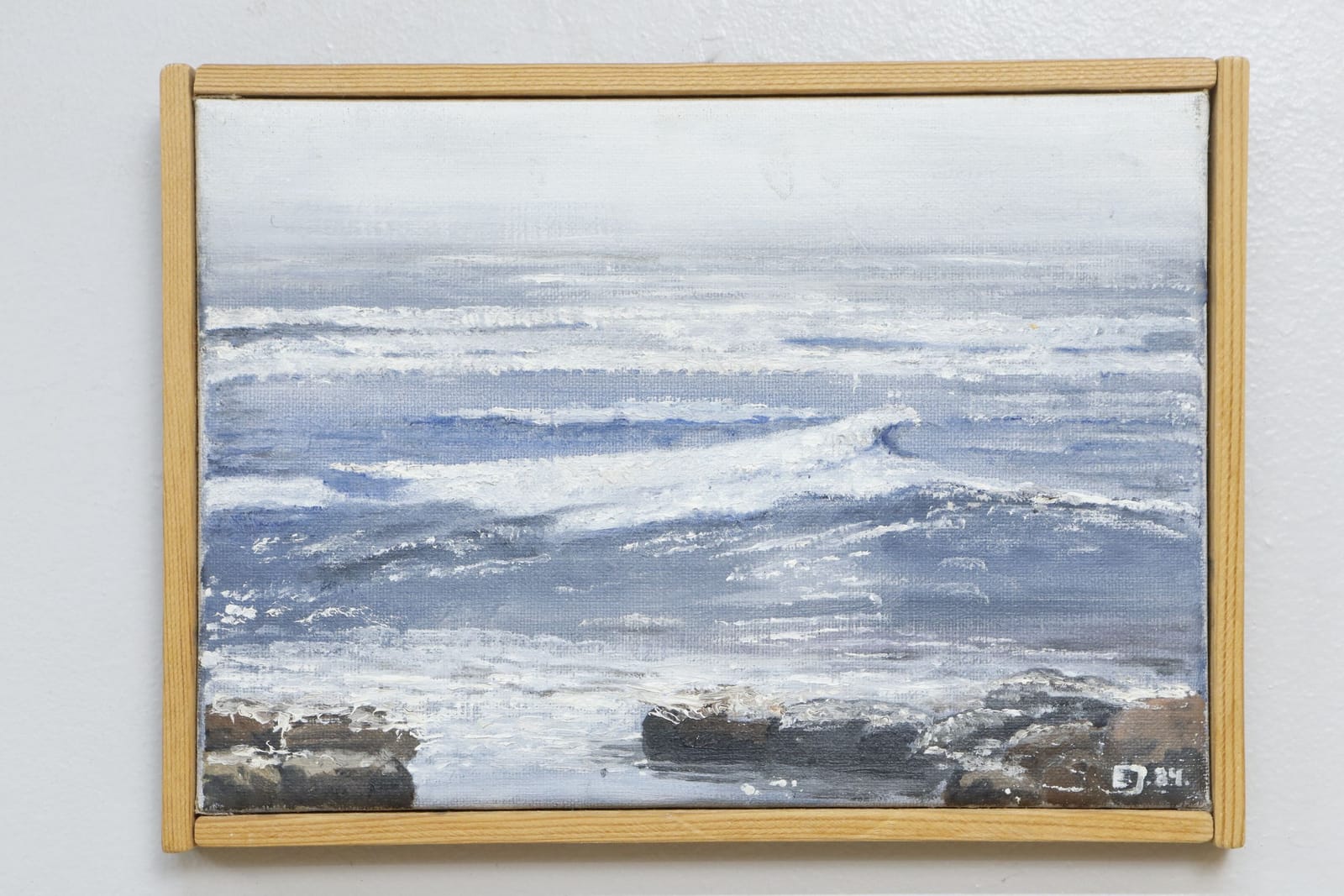 Eva Johansson,  olja på duk, "Kyhl", signerad