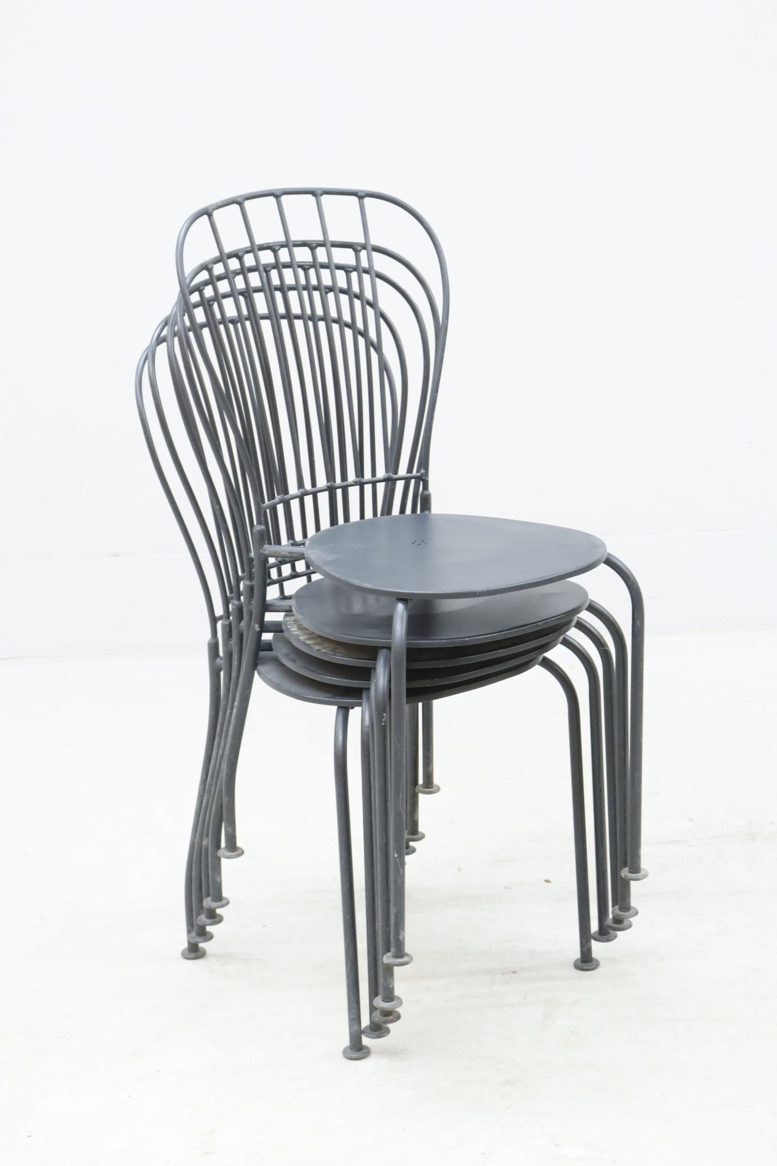 Caféstolar, 5st, "Läckö", Ikea, metall