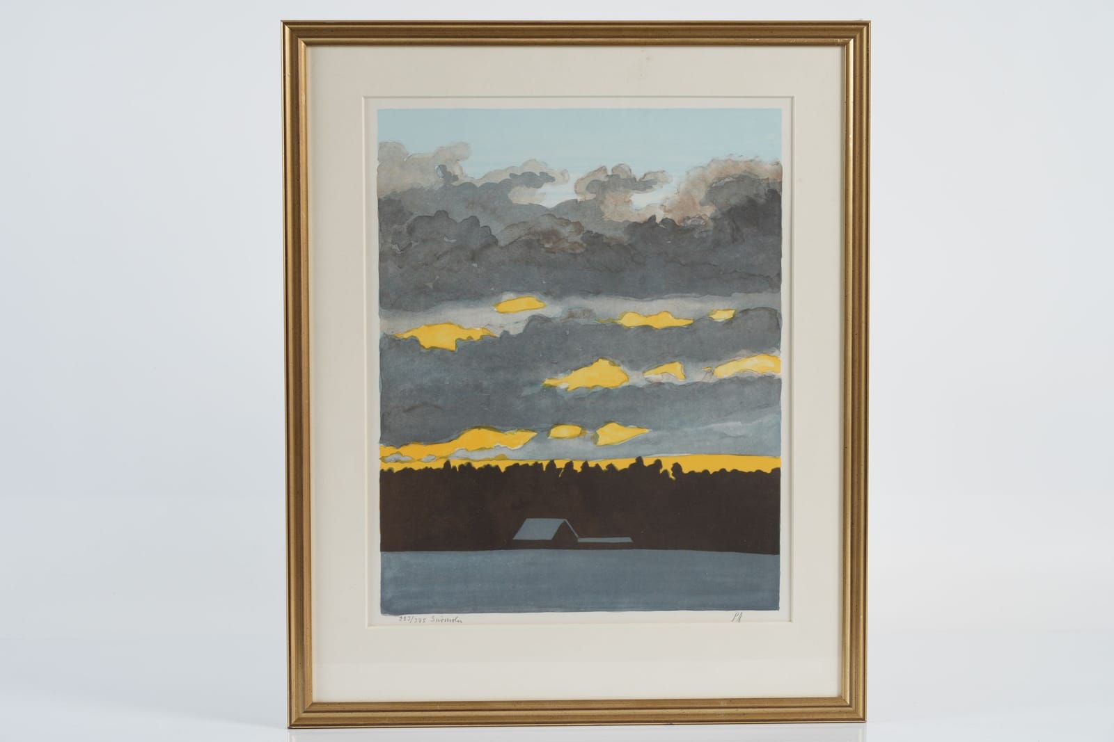 PÄR ANDERSSON (1926), färglitografi, "Snömoln"