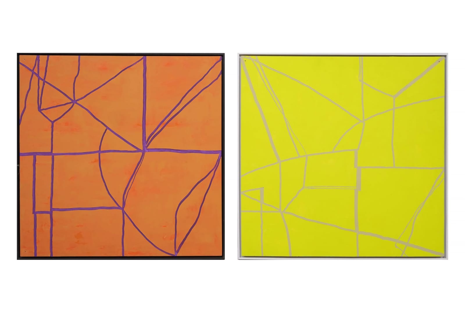 KENT HÖGLUND (1954, Örebro), blandteknik på plexiglas, 2 st