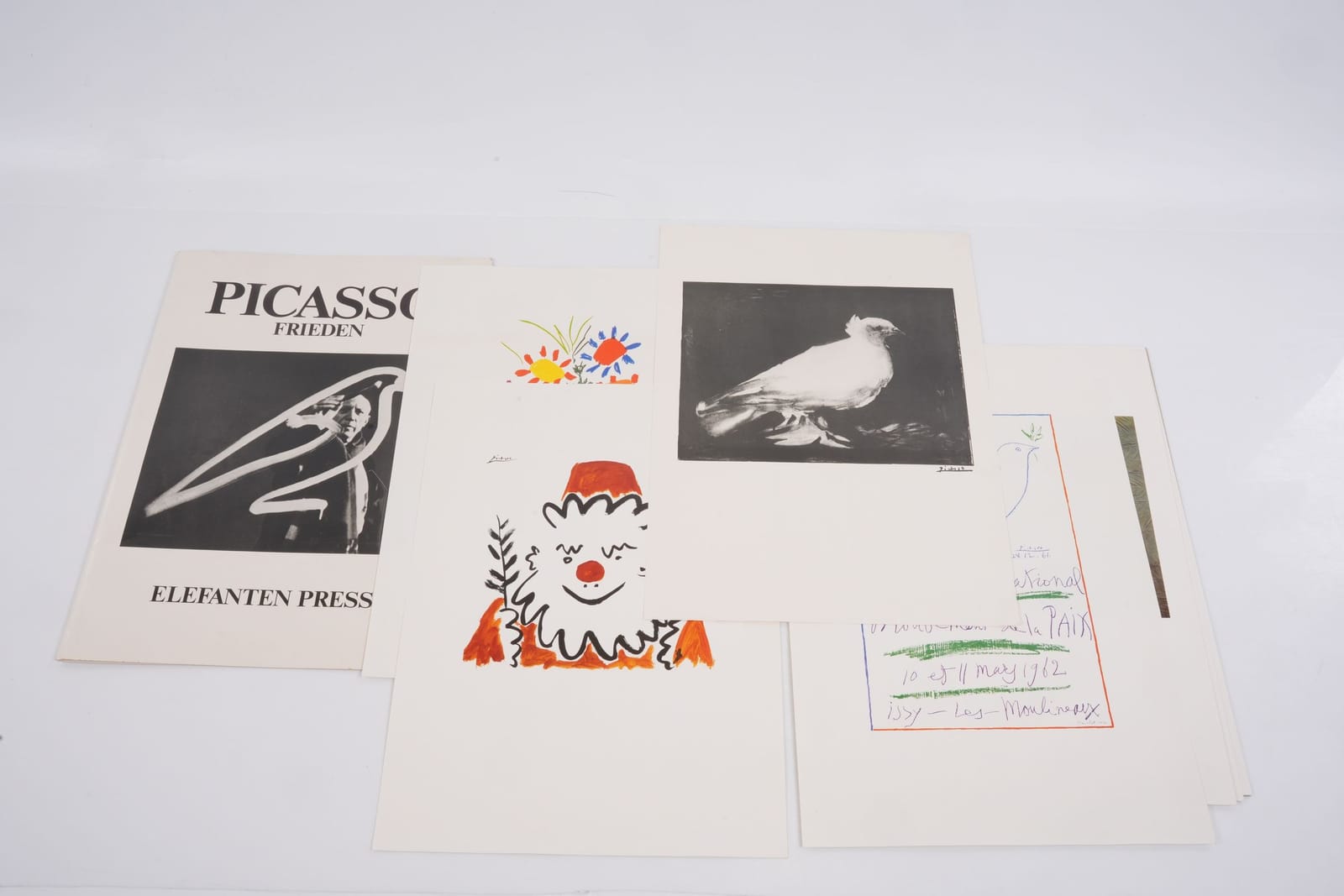PABLO PICASSO (1881-1973) efter, mapp med tryck, 8 st, Frieden Elefanten Press