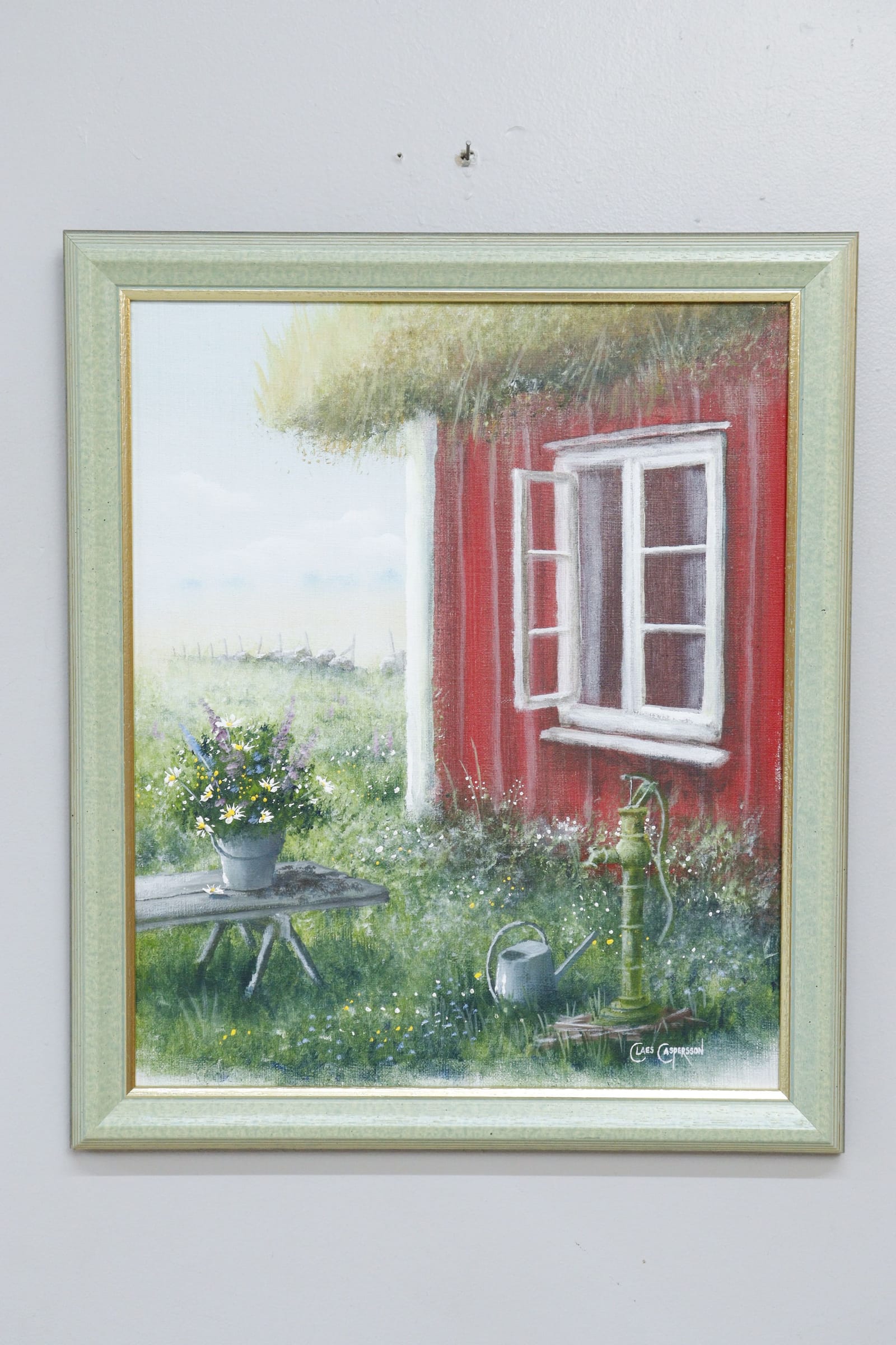 Claes Caspersson, olja på duk, signerad