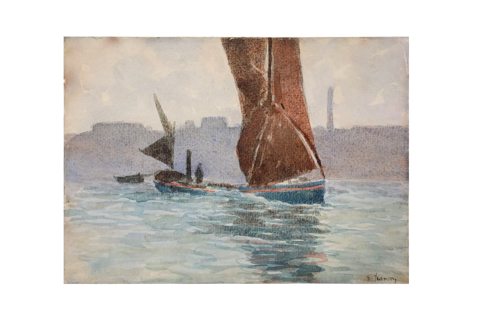 GUSTEN JEANSON (1856-1924), akvarell