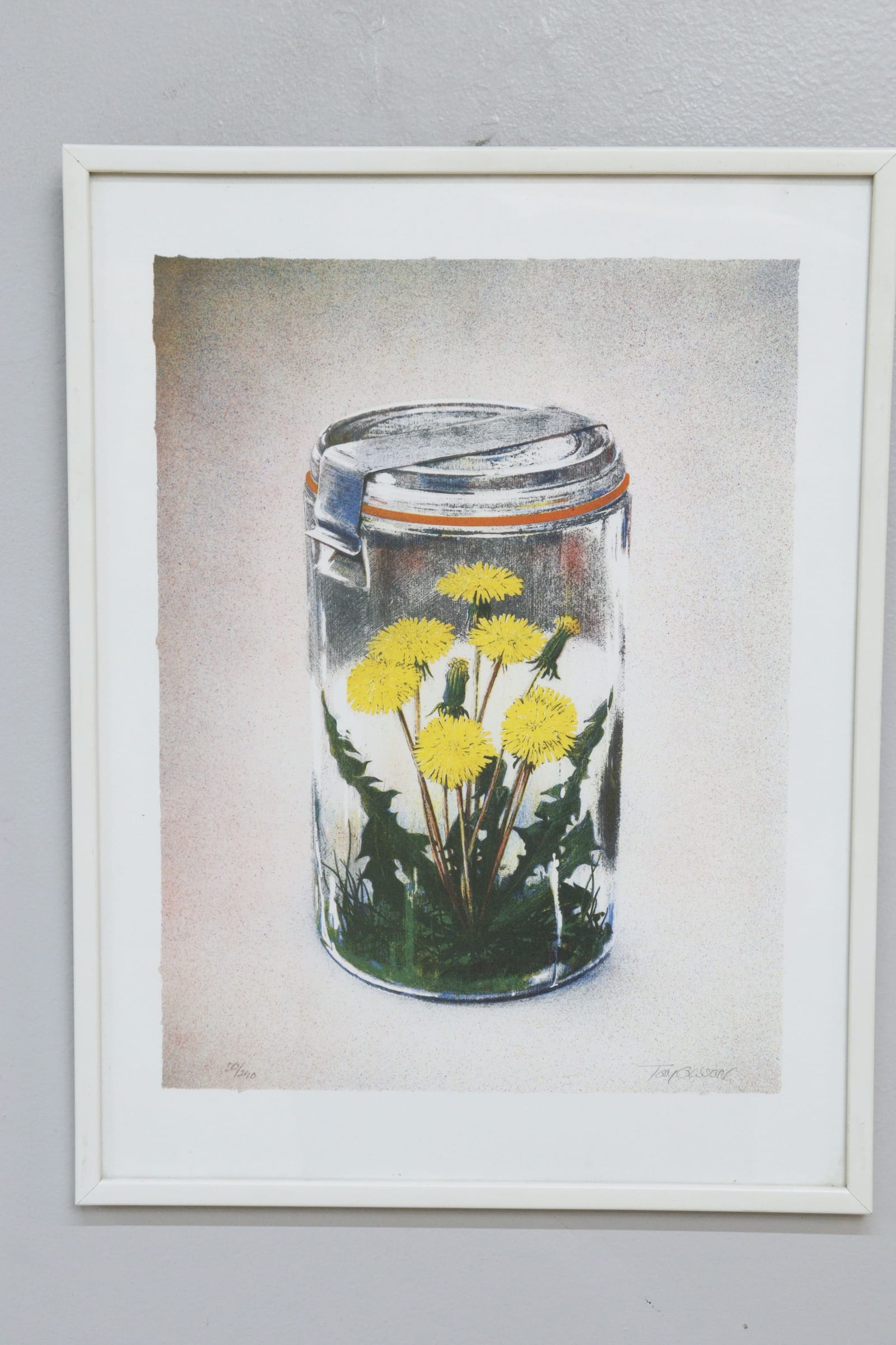 Tom Olsson, litografi, signerad