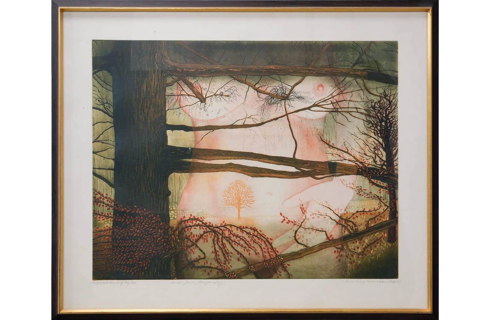 MARIANA MANNER (1943), färgetsning, "Moderjord. Morgondag"