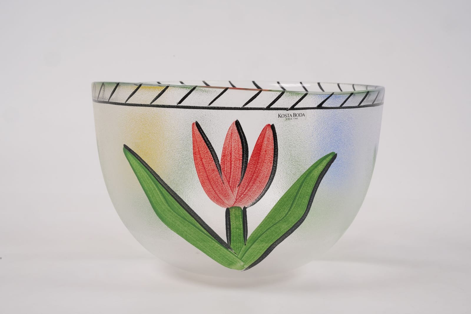ULRICA HYDMAN-VALLIEN (1938-2018), skål, glas, "Tulpan", Kosta Boda