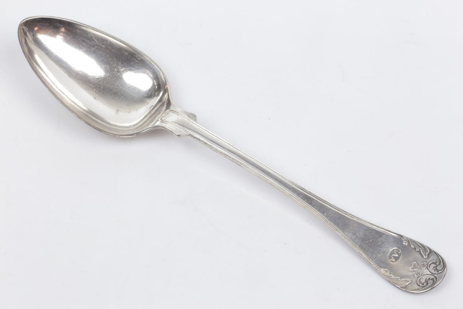 GUSTAF GRAUMANN, matsked, silver, "Gammal fransk", Falun, 1872, ca 61,05 g