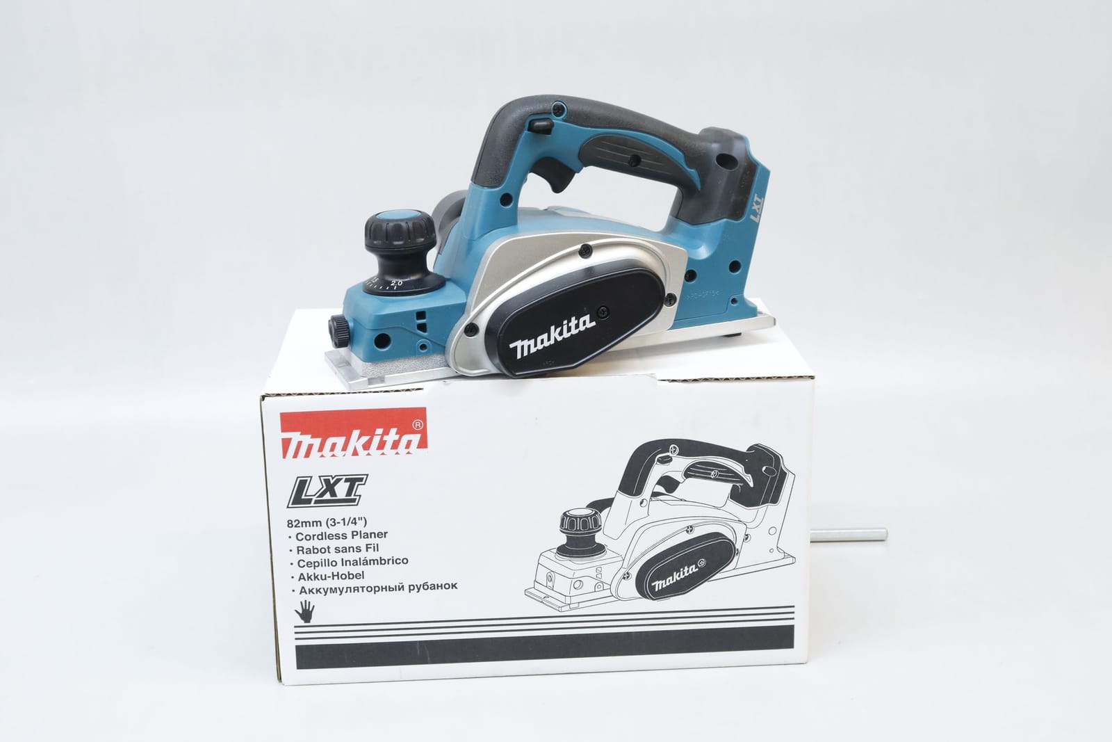 Hyvel, Makita LXT, batteridriven, 18V