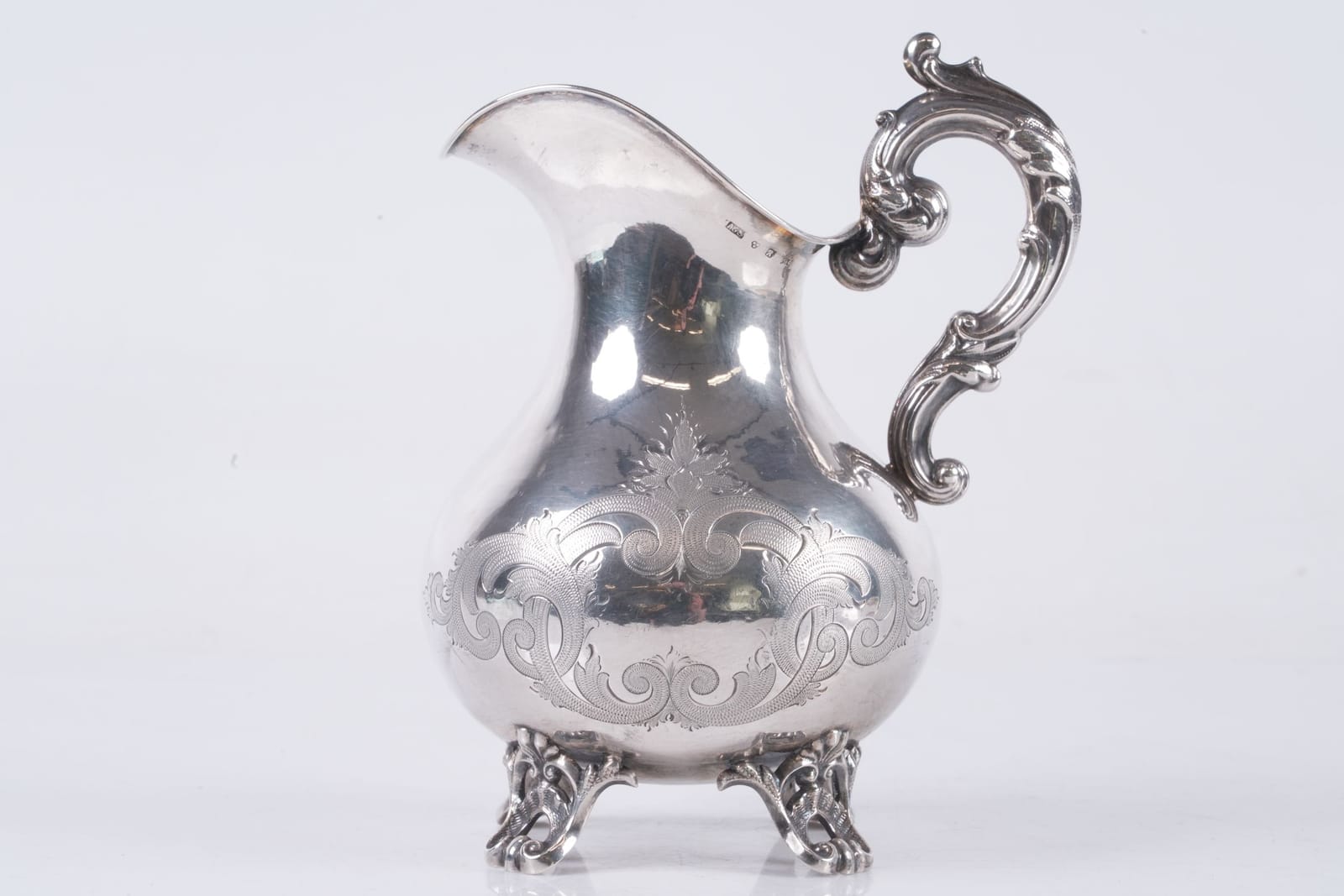 AXEL GERHARD SUNDBERG, gräddkanna, silver, Västerås, 1894, ca 153,87 g