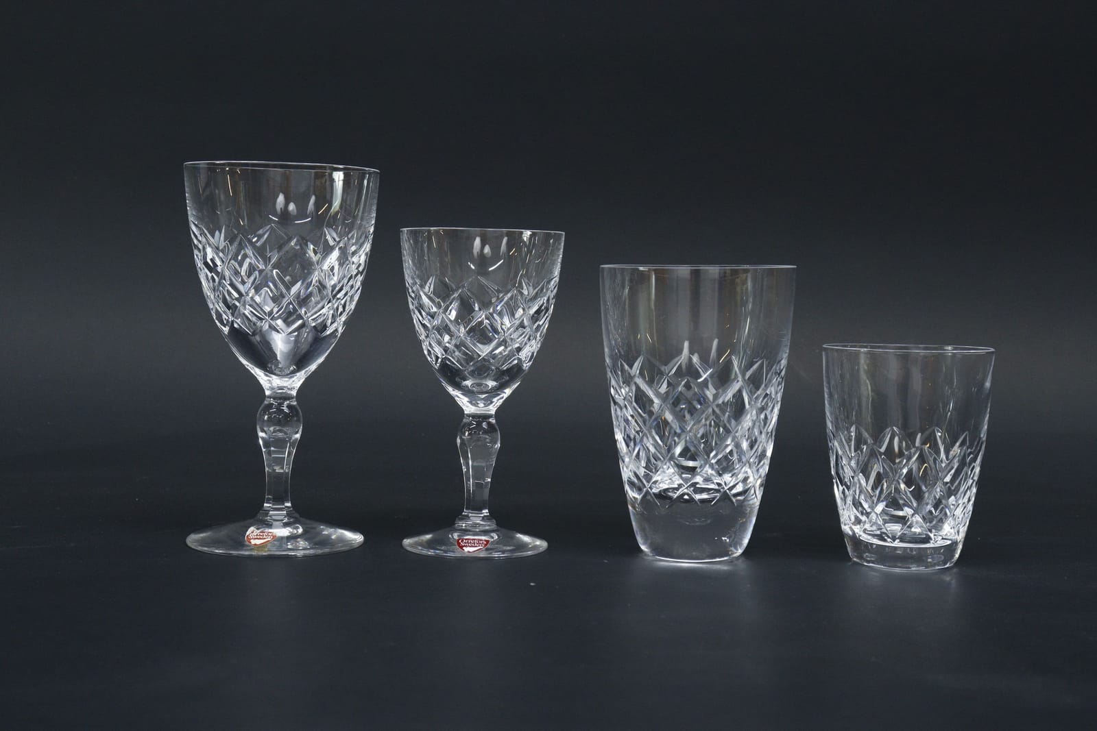 Glasservis, 43 delar,"Karolina", Gunnar Cyrén, Orrefors