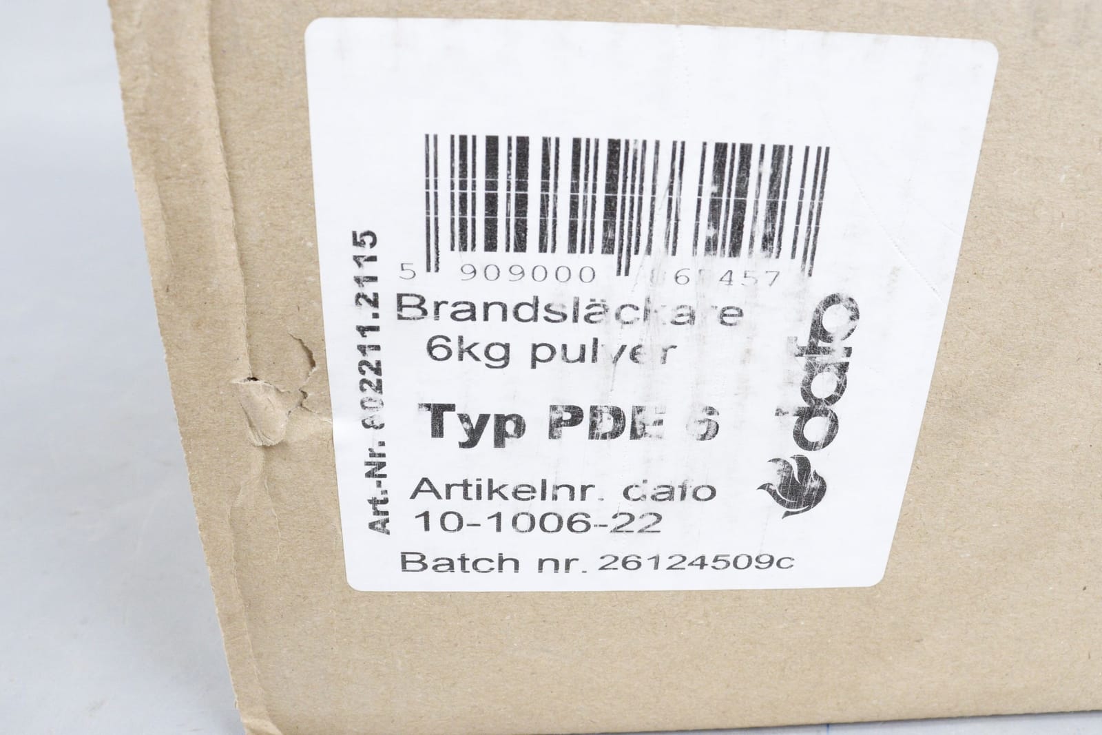 Brandsläckare, 6kg, pulver