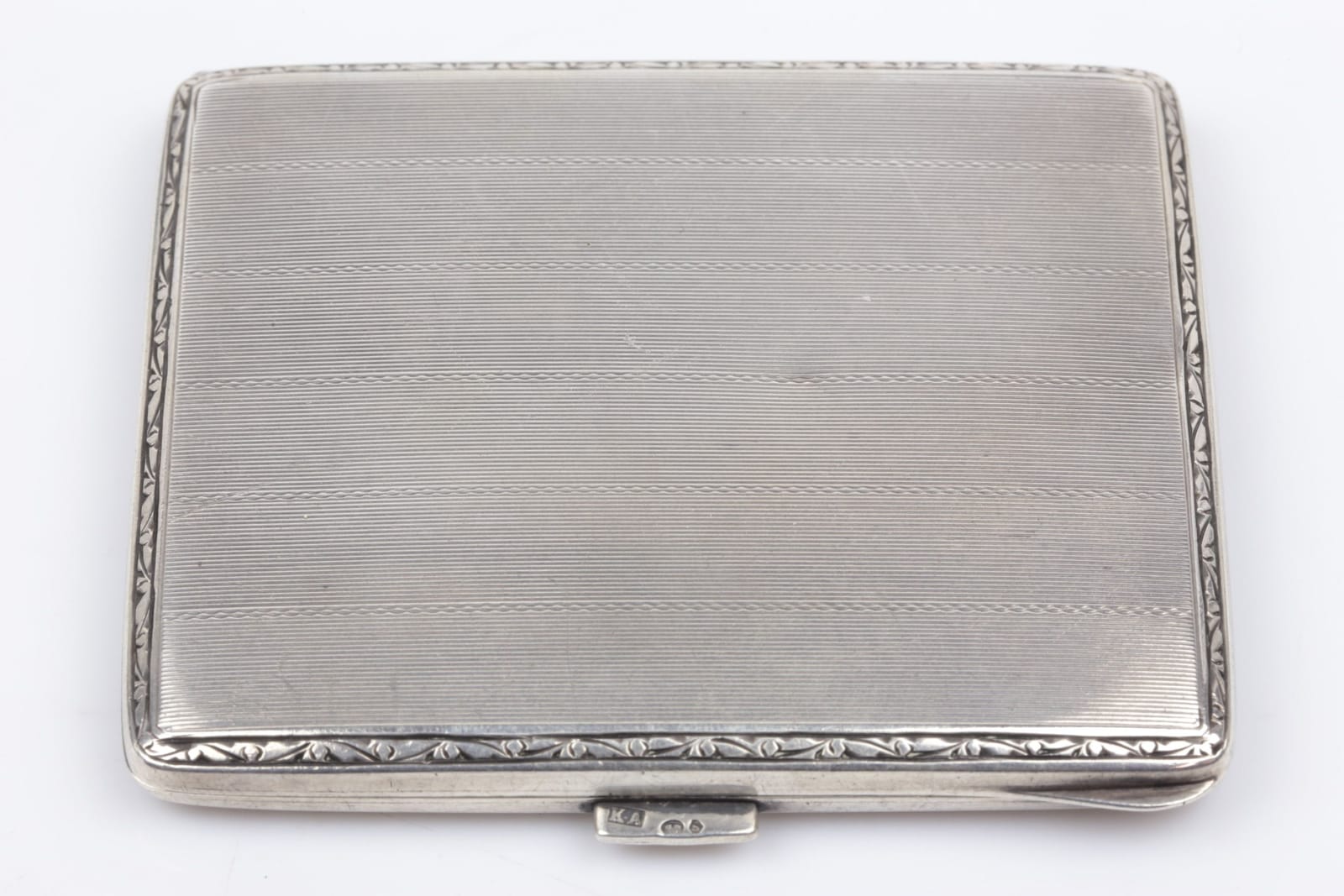 CIGARETTETUI, silver, ca 72,30 g