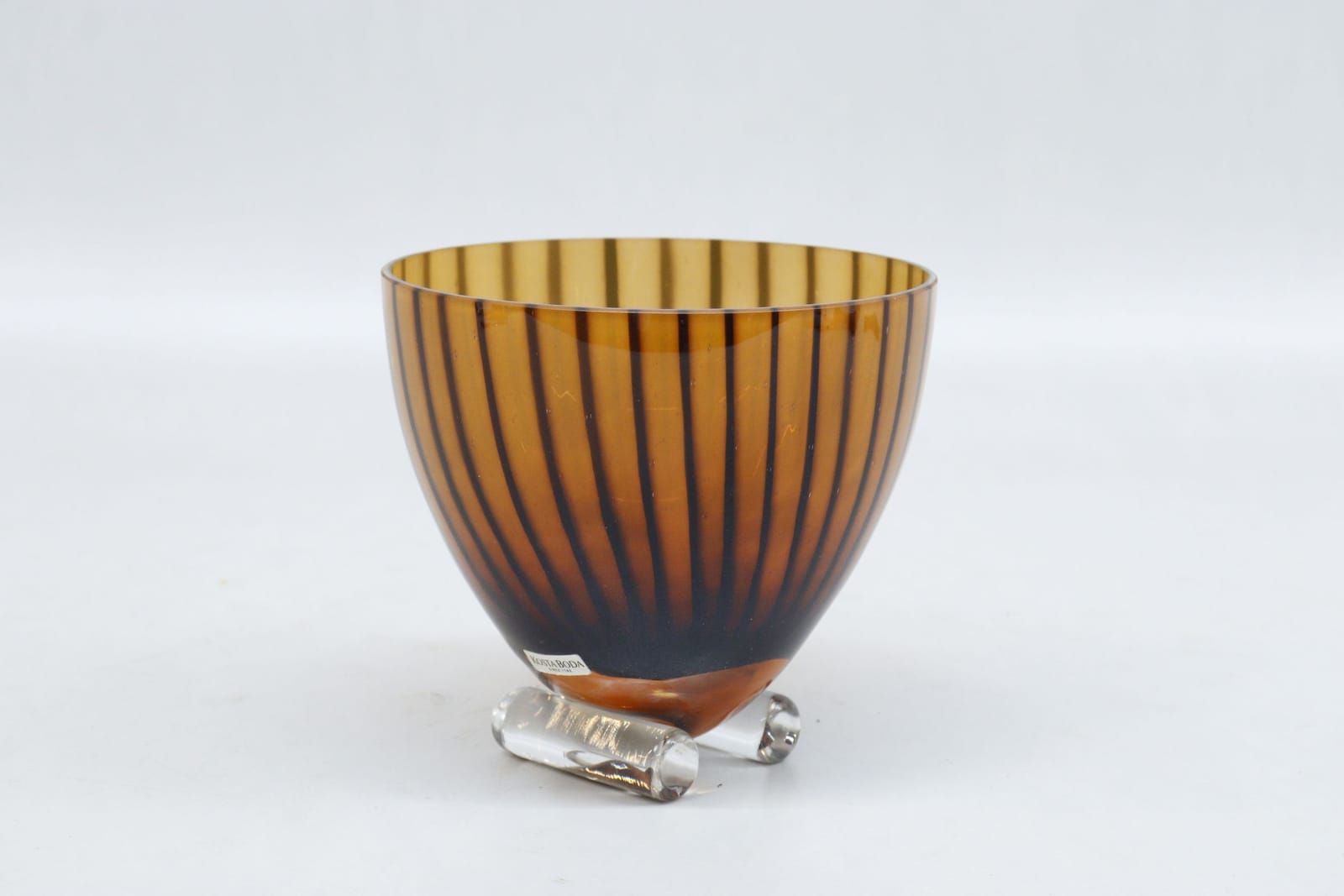 Skål, Kjell Engman, Kosta Boda, brunt glas