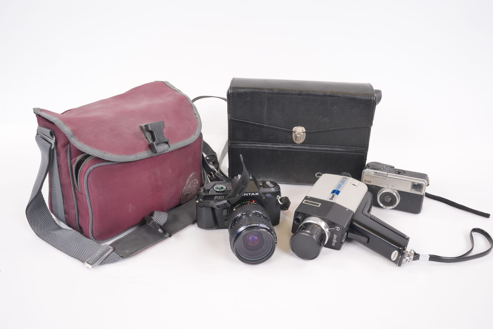 FILMKAMERA, Super-8, Chinon Dant reflex, samt kamera, Pentax, P 30