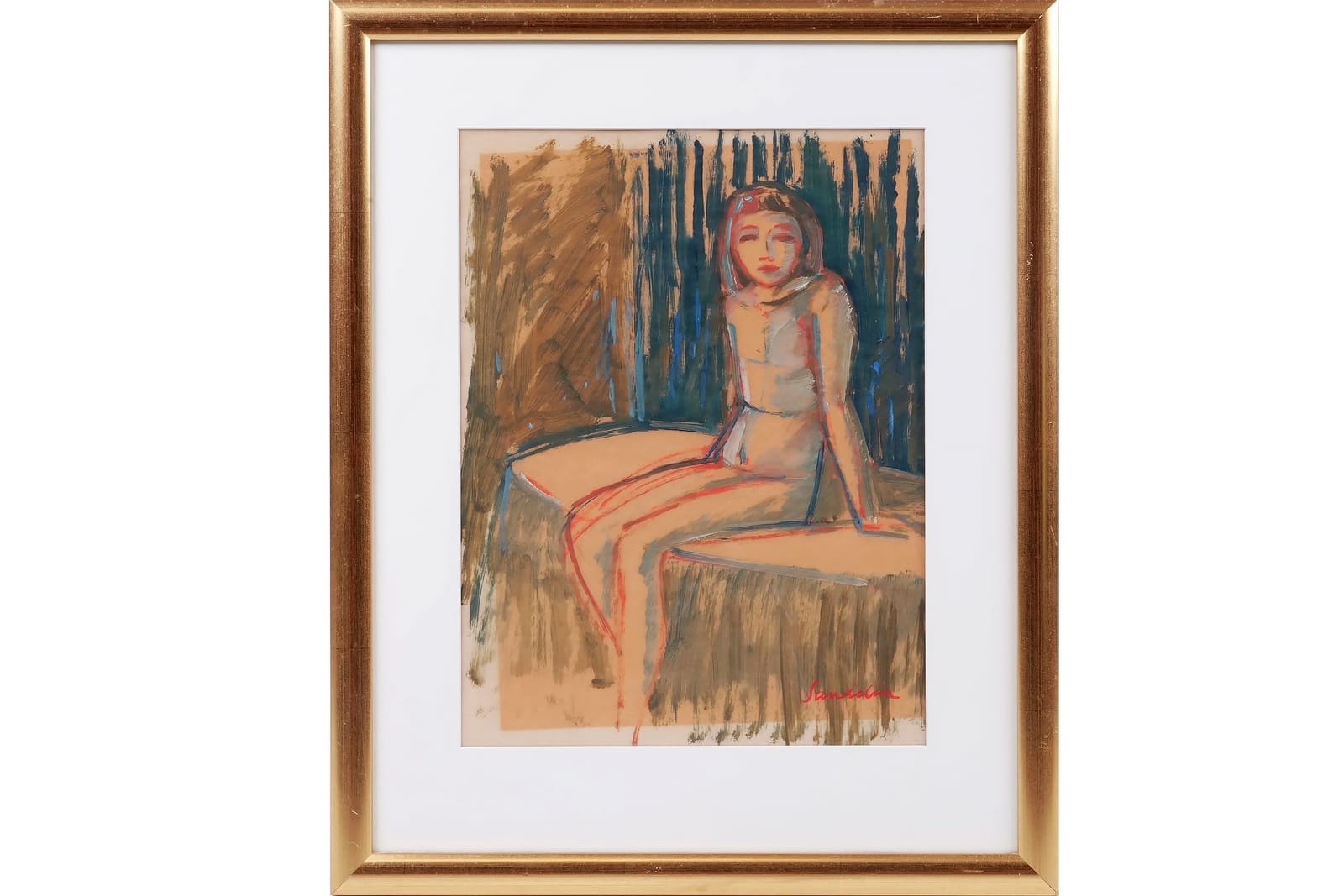 BÖRJE SANDELIN (1926-1970), olja på papper