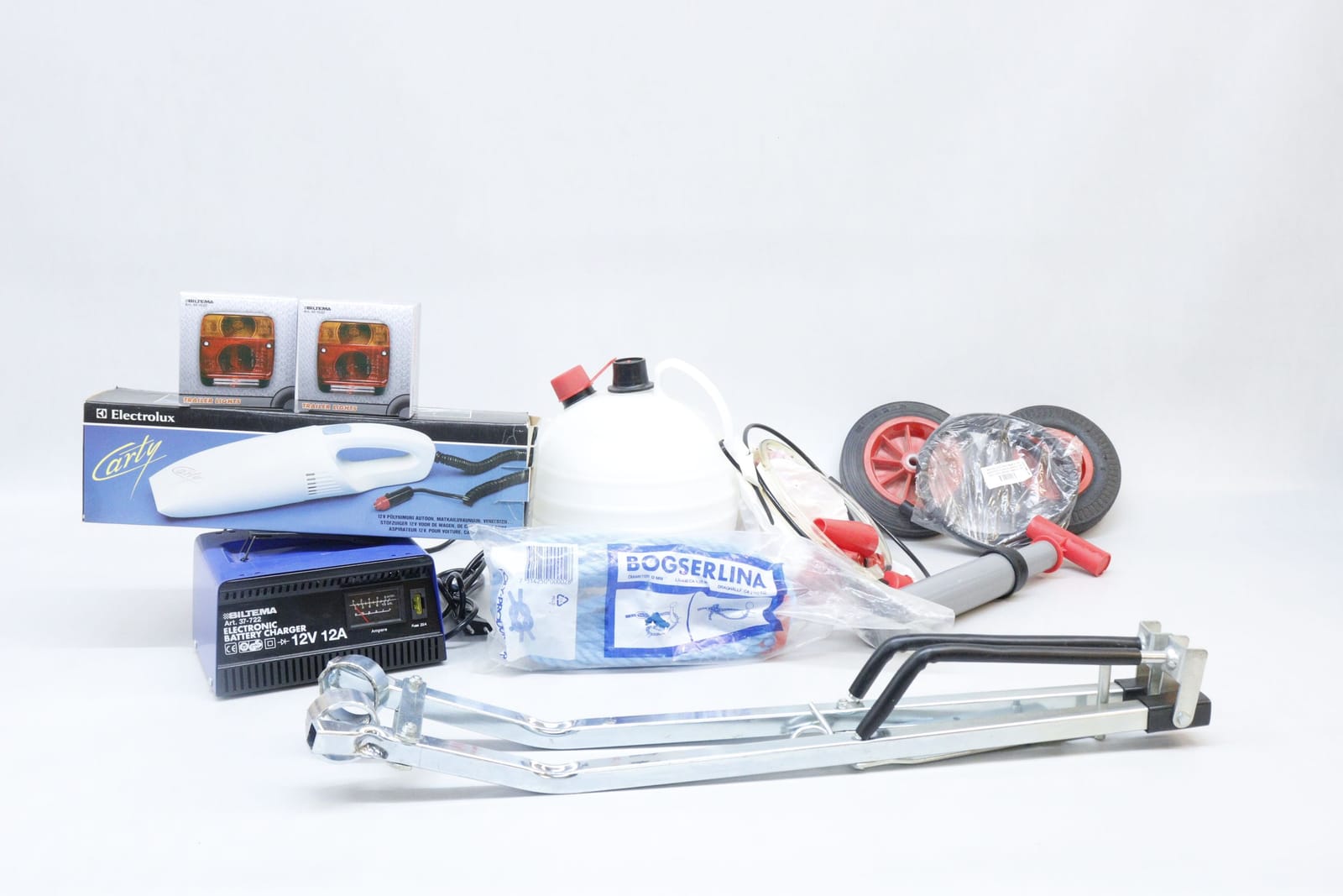 Batteriladdare, bildammsugare mm