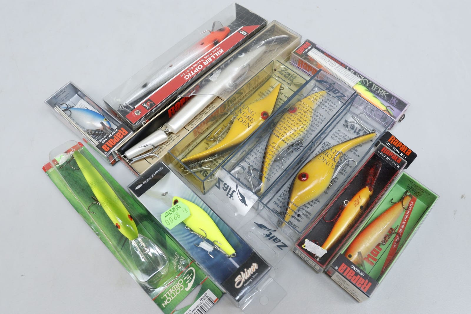 Fiskedrag, wobbler, bla Rapala