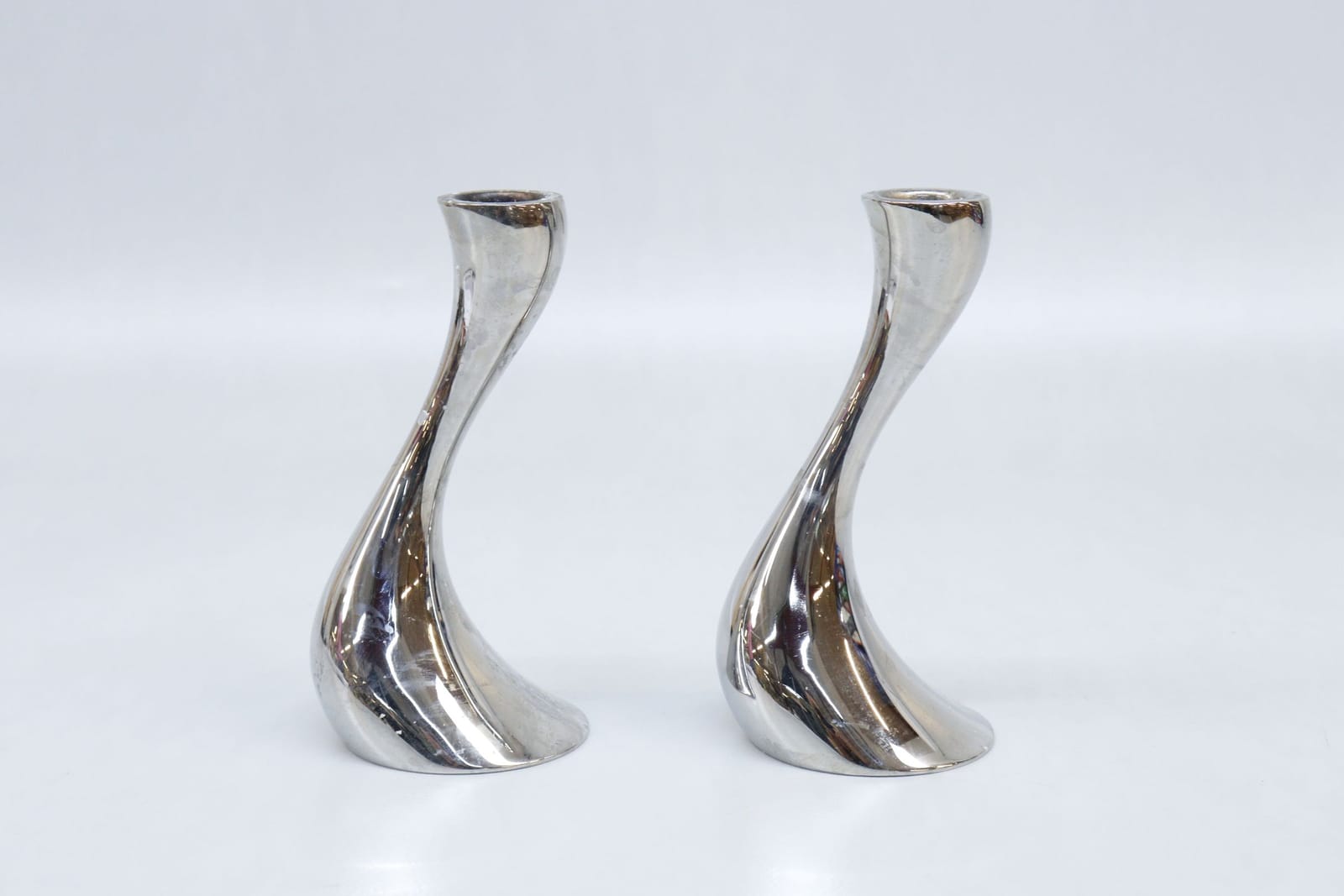Ljusstakar, 1 par, Georg Jensen "Cobra"