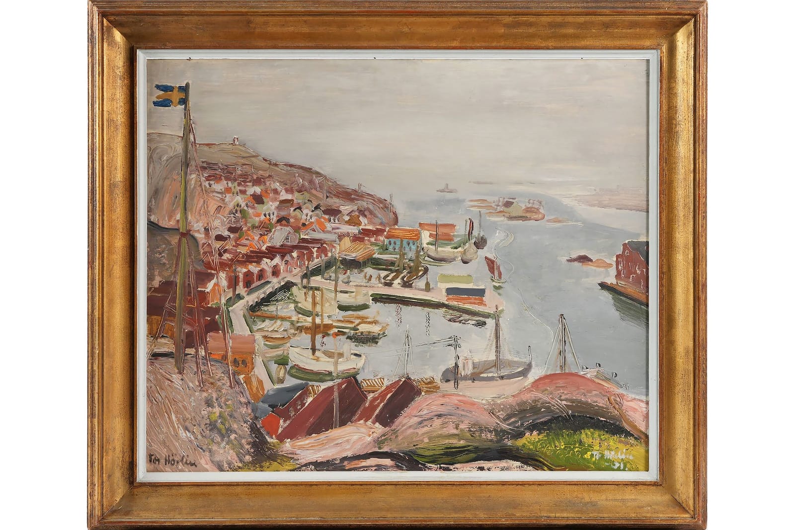 TOR HÖRLIN (1899-1985), olja på pannå