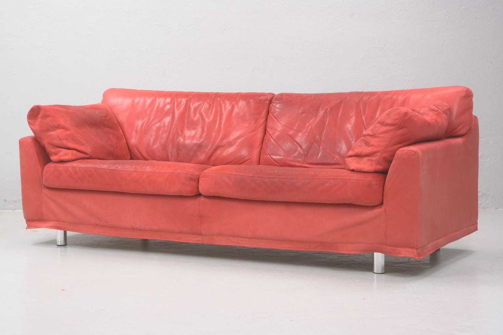 KENNETH BERGENBLAD, tresitssoffa , skinn, "Fredrik", DUX, 1900/2000-tal