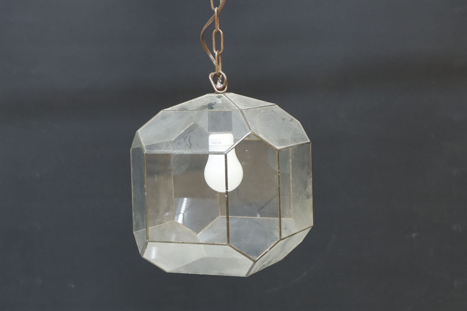 Taklampa, blyinfattat glas