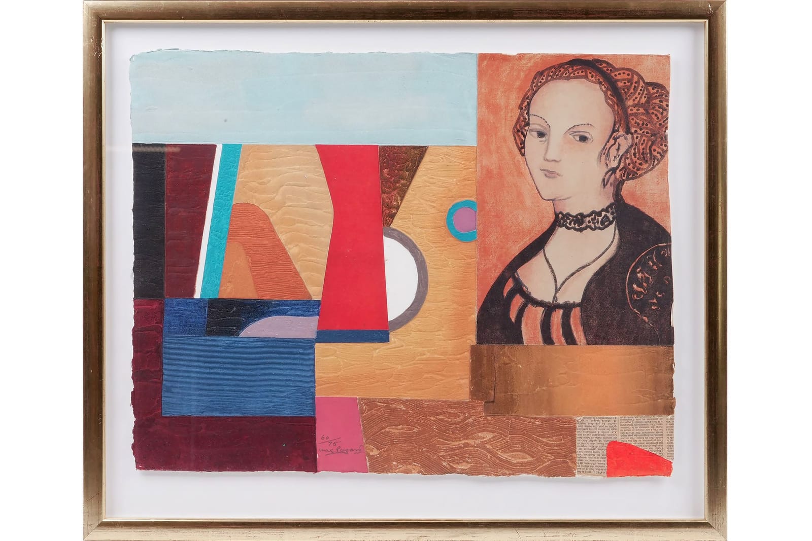 MAX PAPART (Frankrike, 1911-1994), carborundumetsning och collage