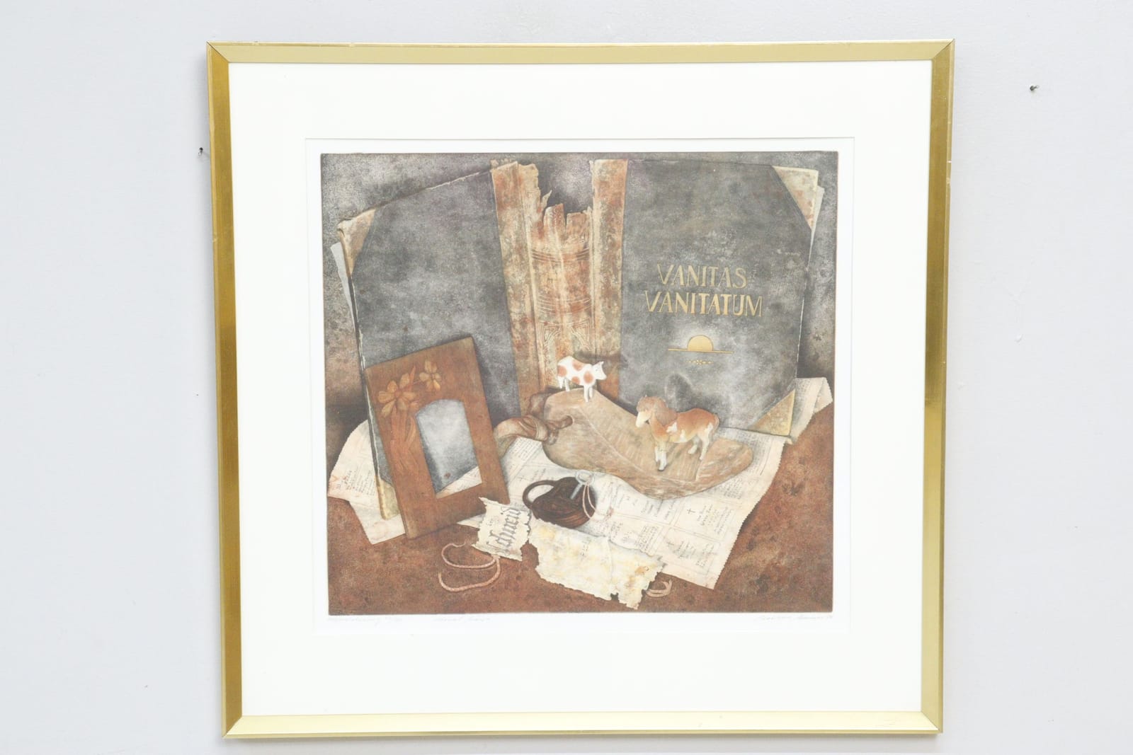 Mariana Manner, "Atonal mässa", originaletsning, signerad