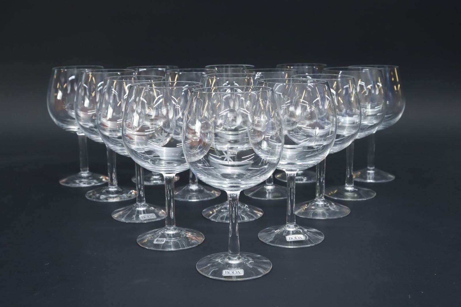 Rödvinsglas, 14st, Signe Persson Melin "Bouquet", Boda