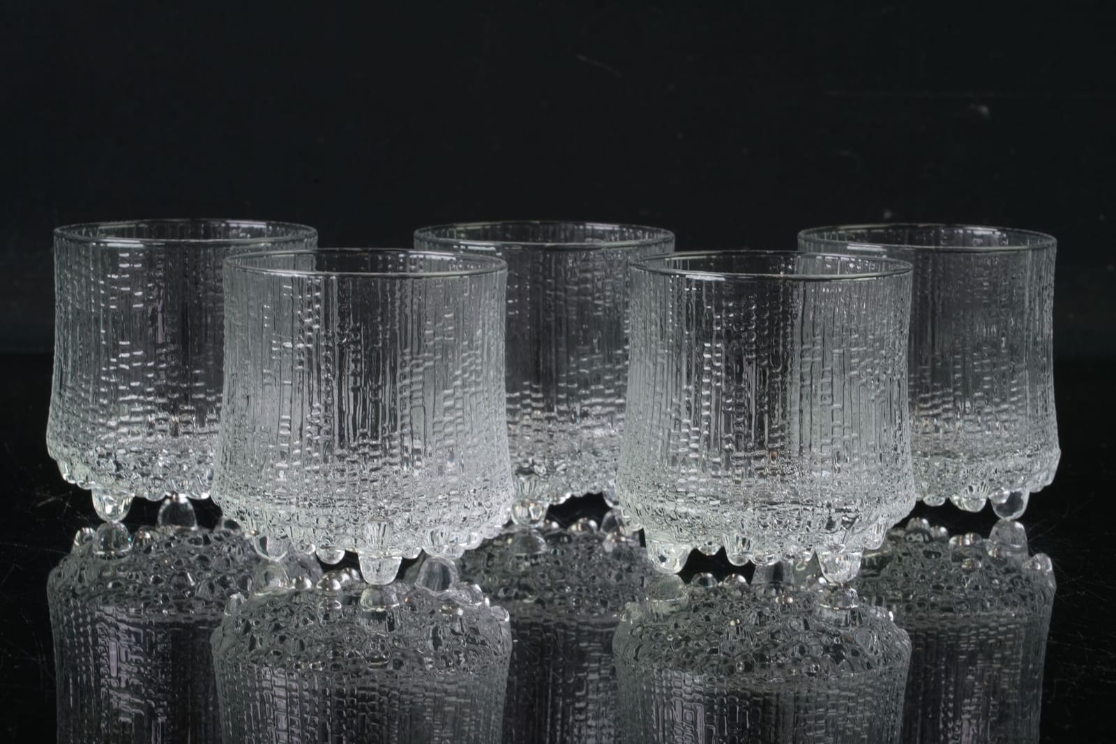 TAPIO WIRKKALA (1915-1985), whiskyglas, 5 st, "Ultima Thule", Iittala, Finland
