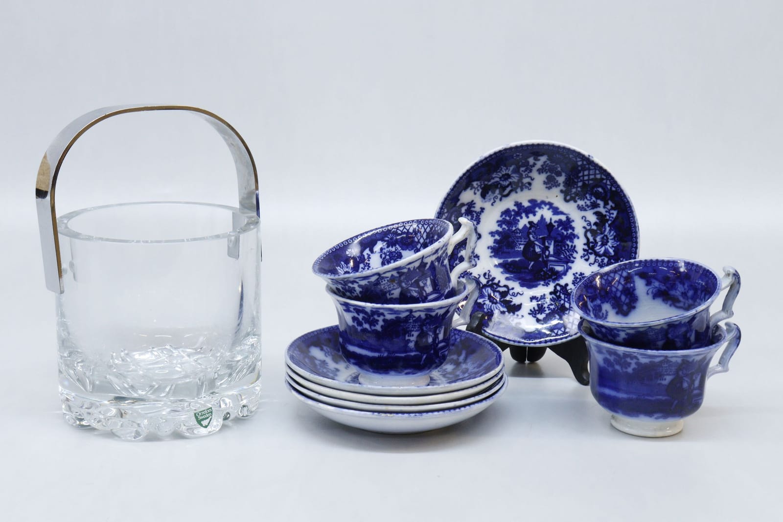 Ishink, Orrefors, samt servisdelar, 9st, Swiss Fountain