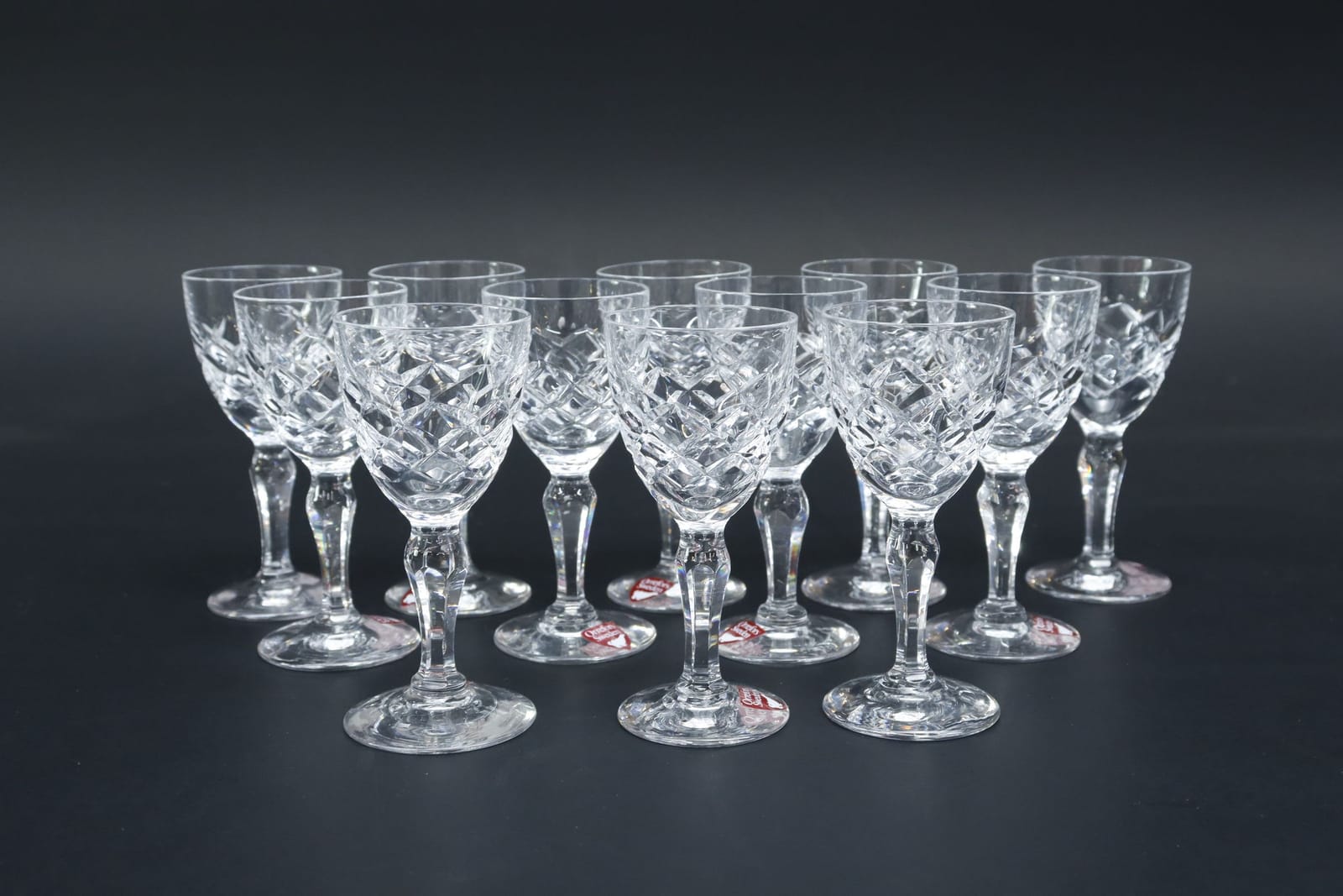 Snapsglas, 12st, Gunnar Cyrén "Karolina", Orrefors