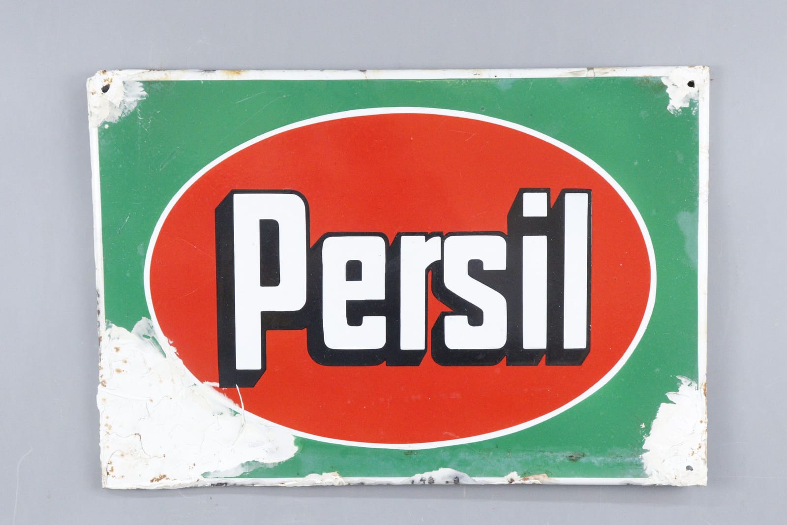 Reklamskylt, "Persil Henko", emaljerad plåt