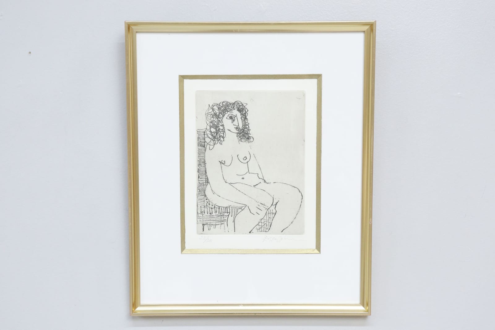 Lennart Rosensohn, etsning, signerad