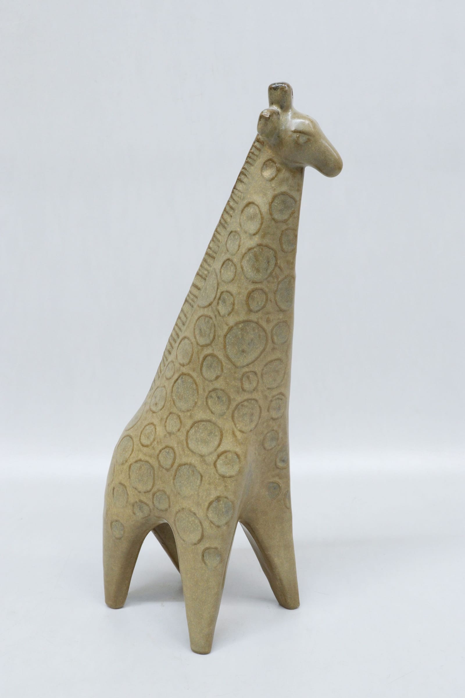 Figurin, Lisa Larson, "Giraff", ur serien Stora Zoo, Gustavsberg