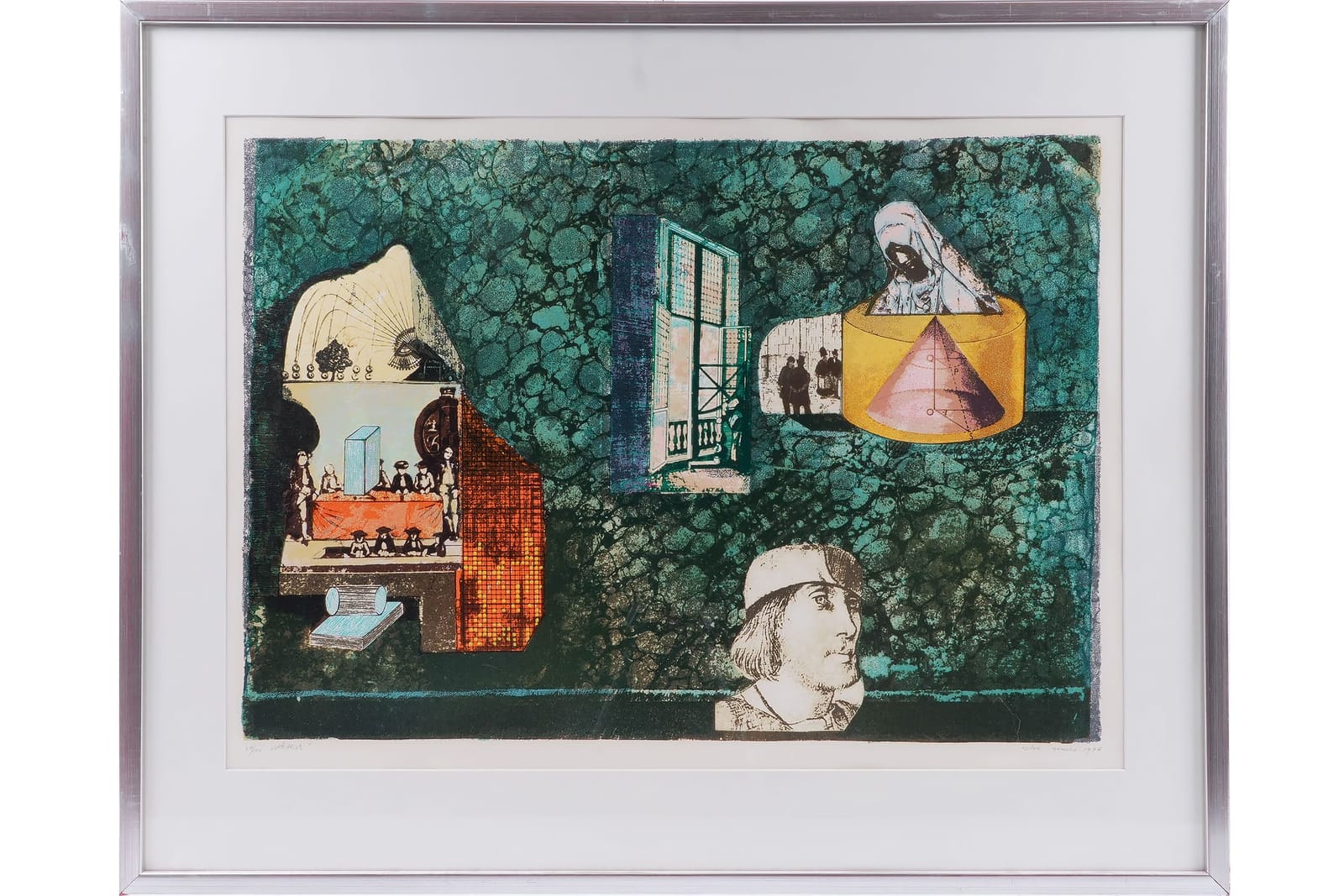 ENDRE NEMES, (Ungern/Sverige, 1909-1985), färglitografi, "Återblick"